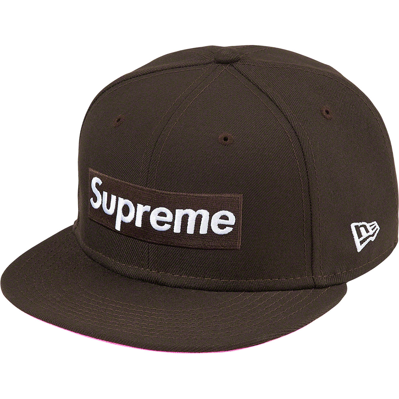 Supreme No Comp Box Logo New Era Brown Snapback Hat - Stylish Streetwear for Men & Women - Perfect for Casual Outfits and Urban Fashion