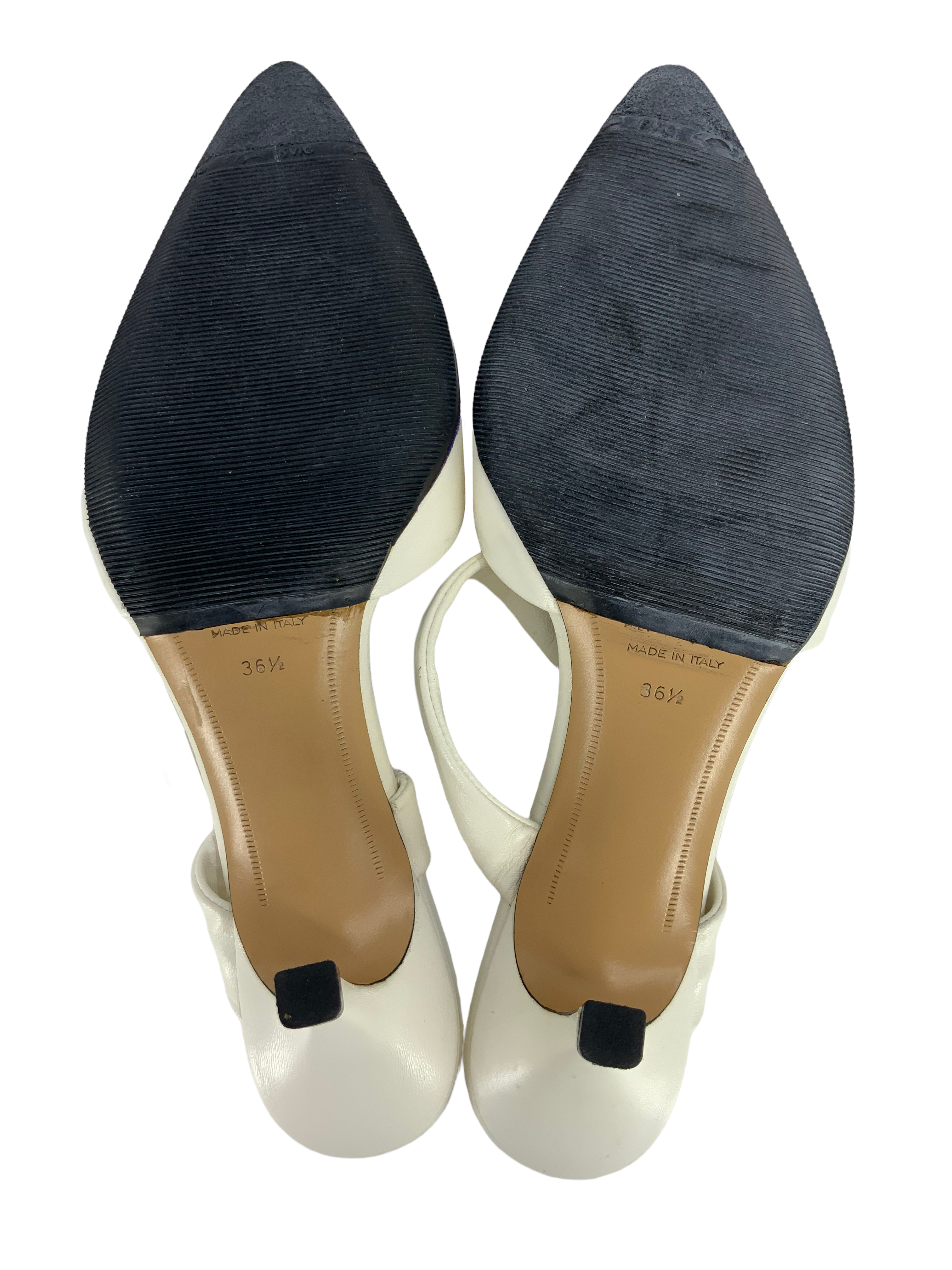 The Row Gala Twist Leather Mule Pumps Women's Size 6.5 - Comfortable Slip-On Shoes for Office, Party & Evening Wear