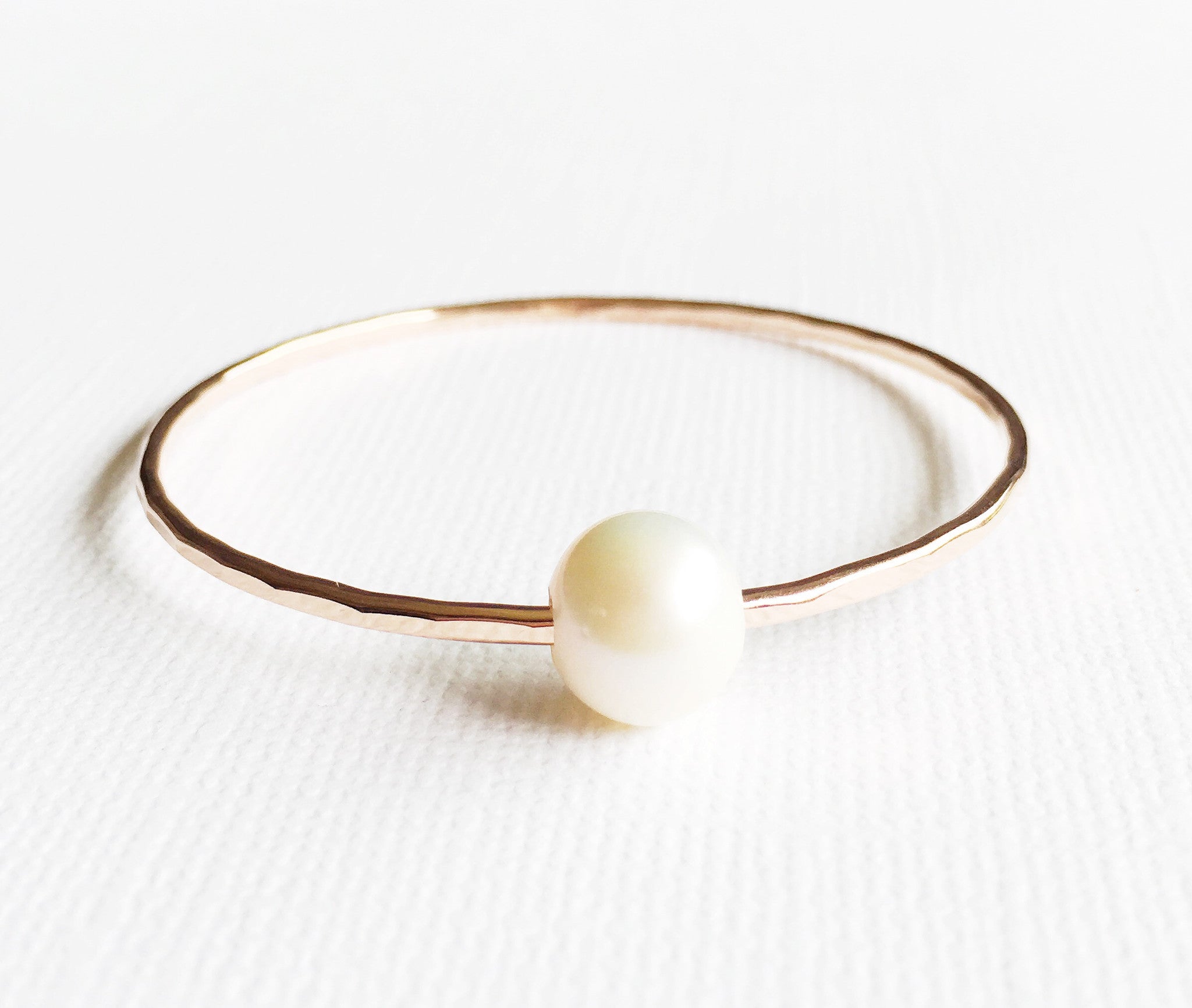 Elegant White Pearl Bangle Bracelet for Women (B254) - Perfect for Weddings, Parties & Special Occasions