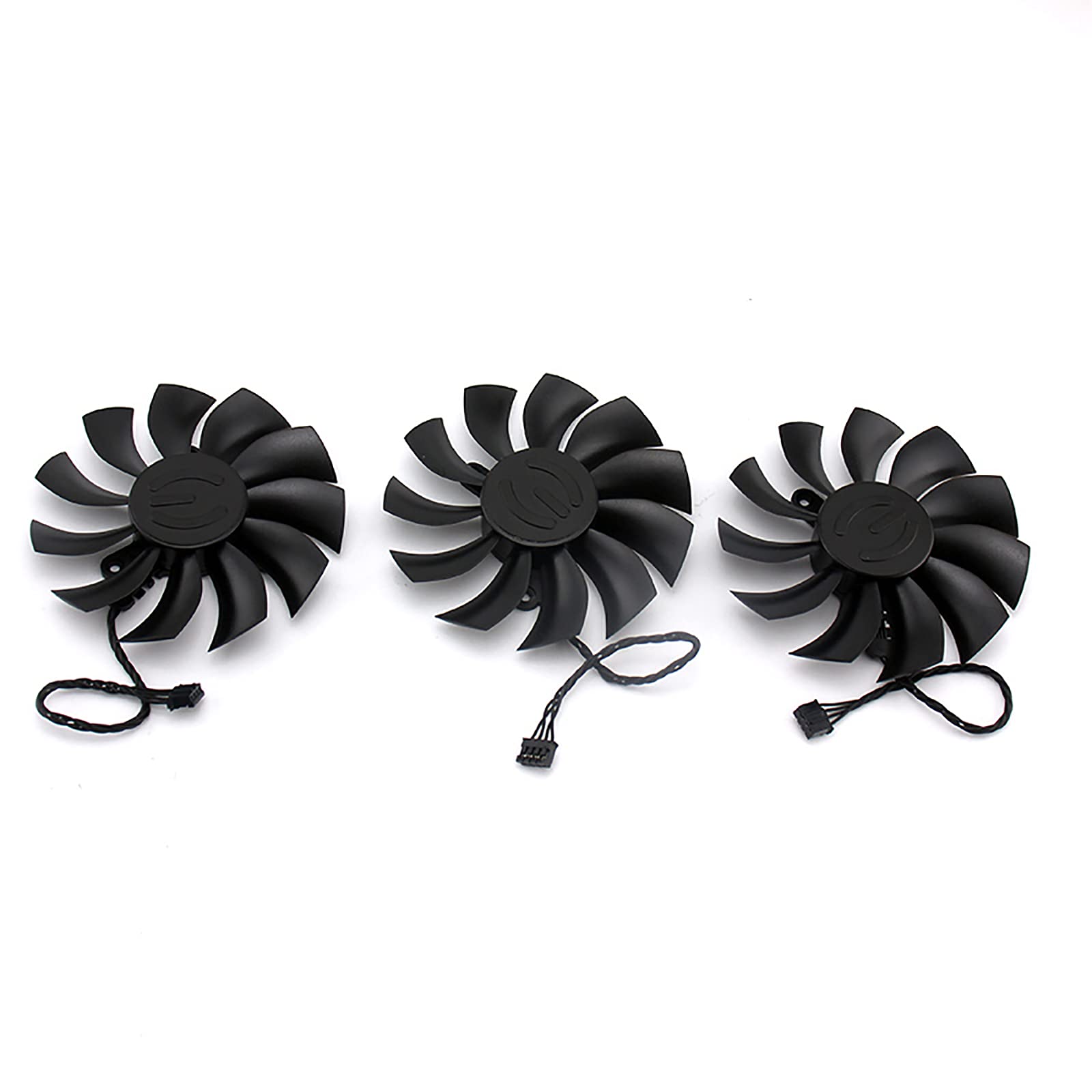 EVGA GTX 1080TI FTW3 DT Graphics Card Cooling Fan - 4-Pin Header Brushless Replacement Fan (3-Pack) - High Performance PC Gaming Cooling Solution for Enhanced GPU Performance