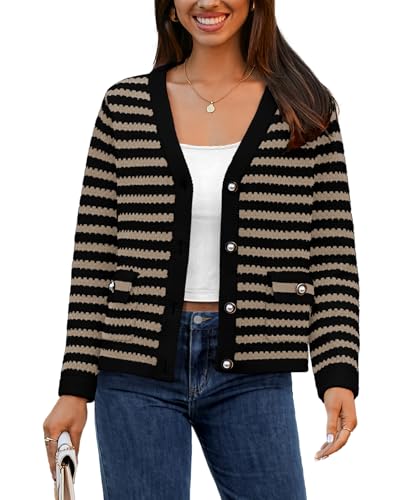 Striped Beige Black