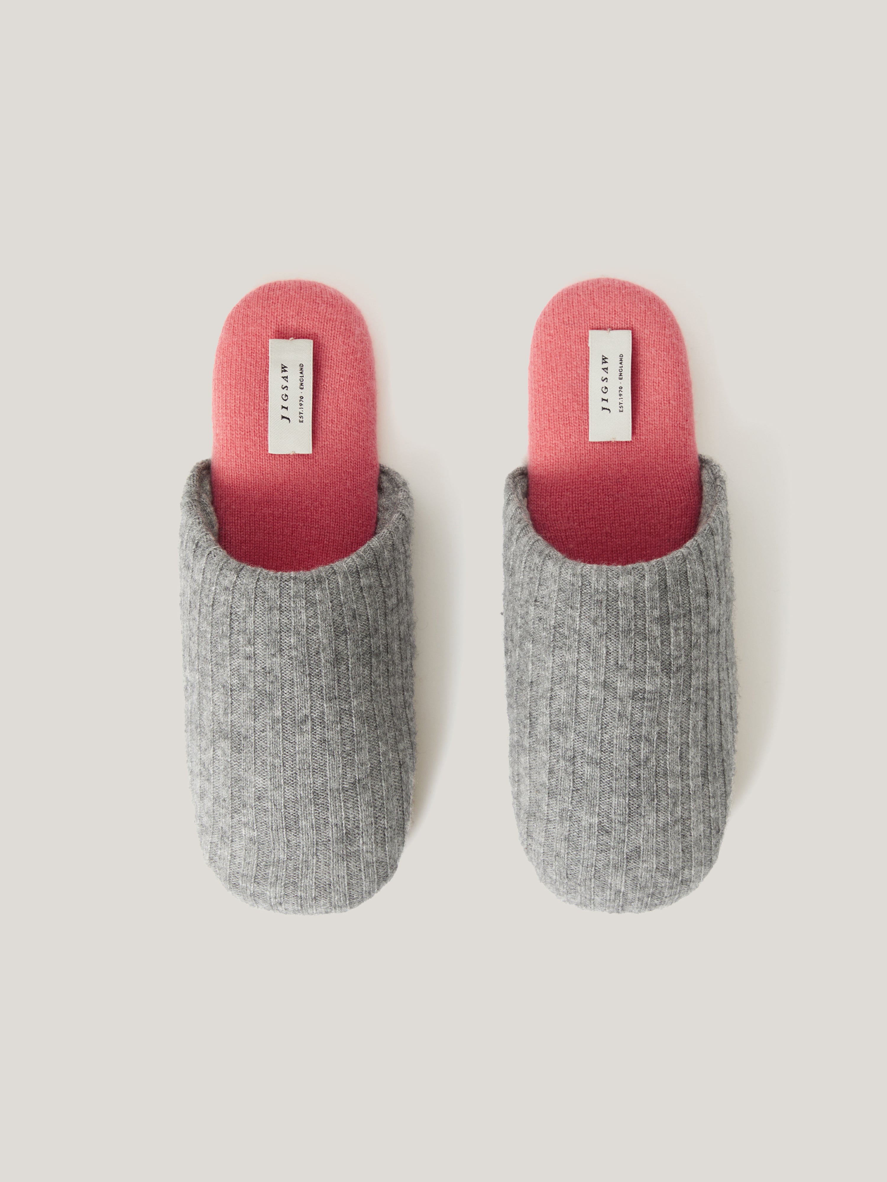 Cozy Grey Wool Slippers for Women & Men - Soft Indoor House Shoes with Non-Slip Sole - Perfect for Winter, Home, Office & Travel