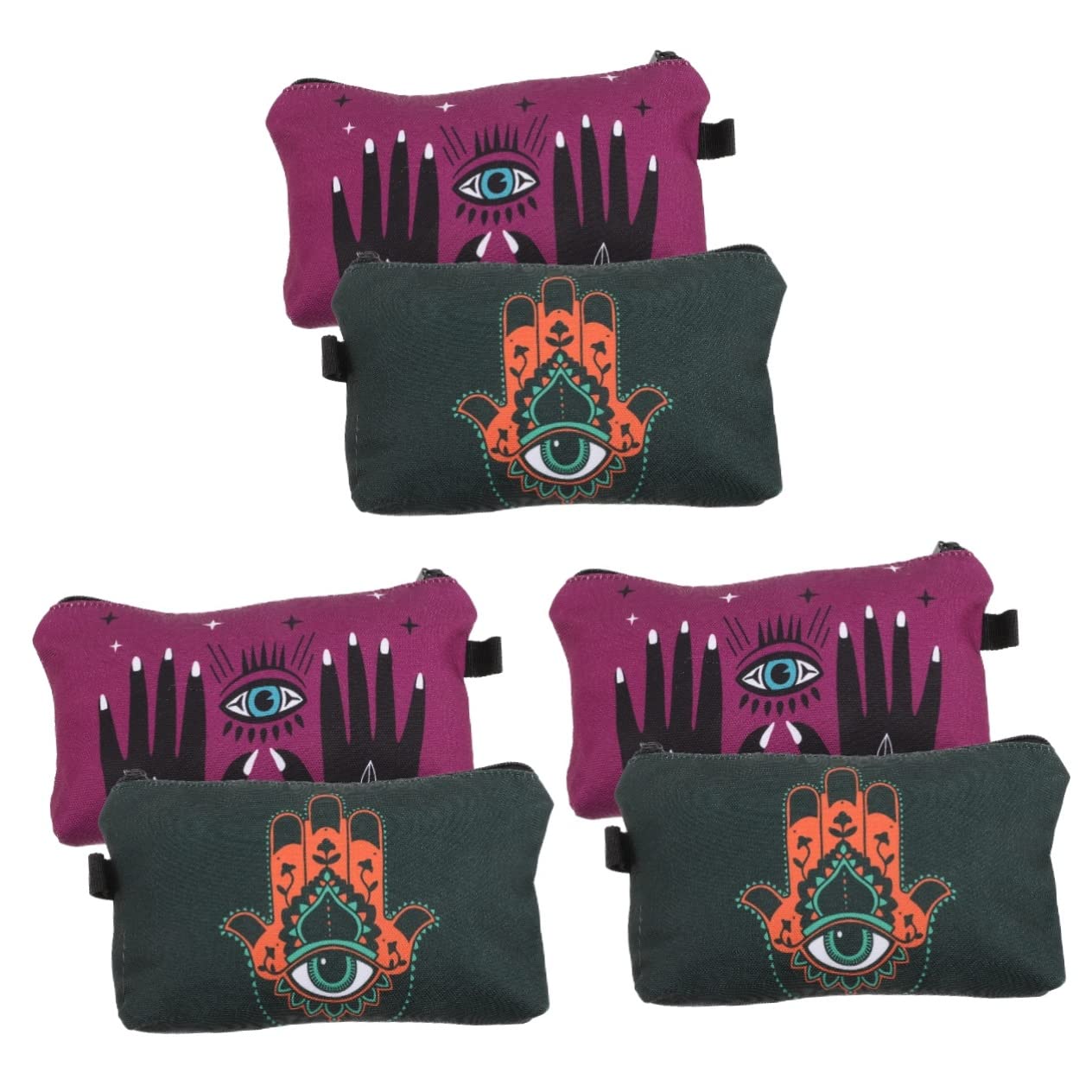 **Cabilock 6-Piece Waterproof Travel Toiletry Bag Set – Large Canvas Cosmetic Organizer with Zipper Pouch for Women | Perfect for Camping, Hiking & Airplane Travel**