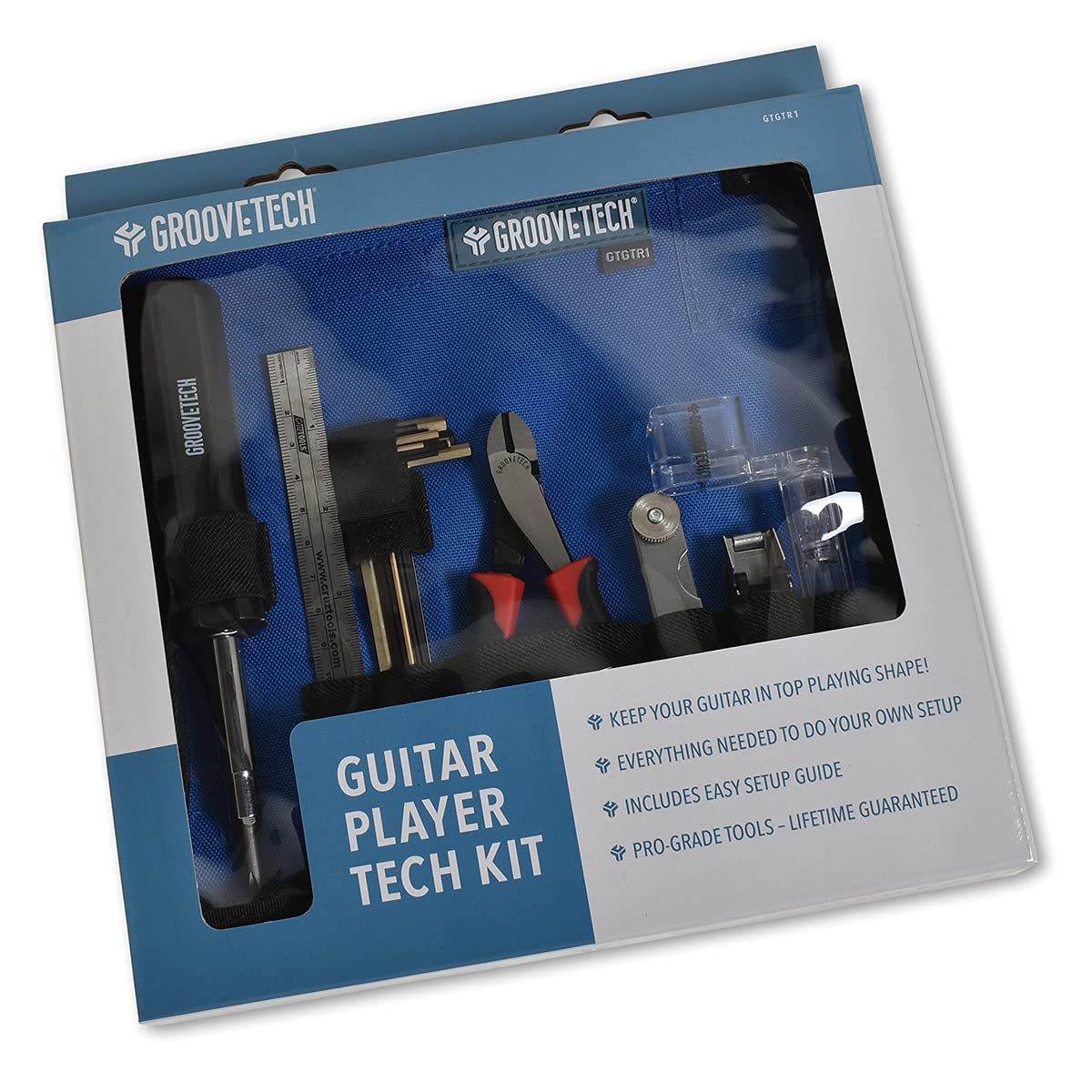 CruzTOOLS Groove Tech Guitar Maintenance Kit - Professional Guitar Repair Tools for String Change, Setup & Adjustments - Perfect for Musicians & Guitar Techs at Home or Studio