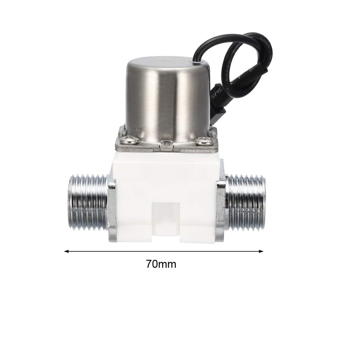 uxcell G1/2 DC4.5V Pulse Solenoid Valve with Filter - Male Thread for Water, Air, and Gas Control in Industrial Automation & Irrigation Systems