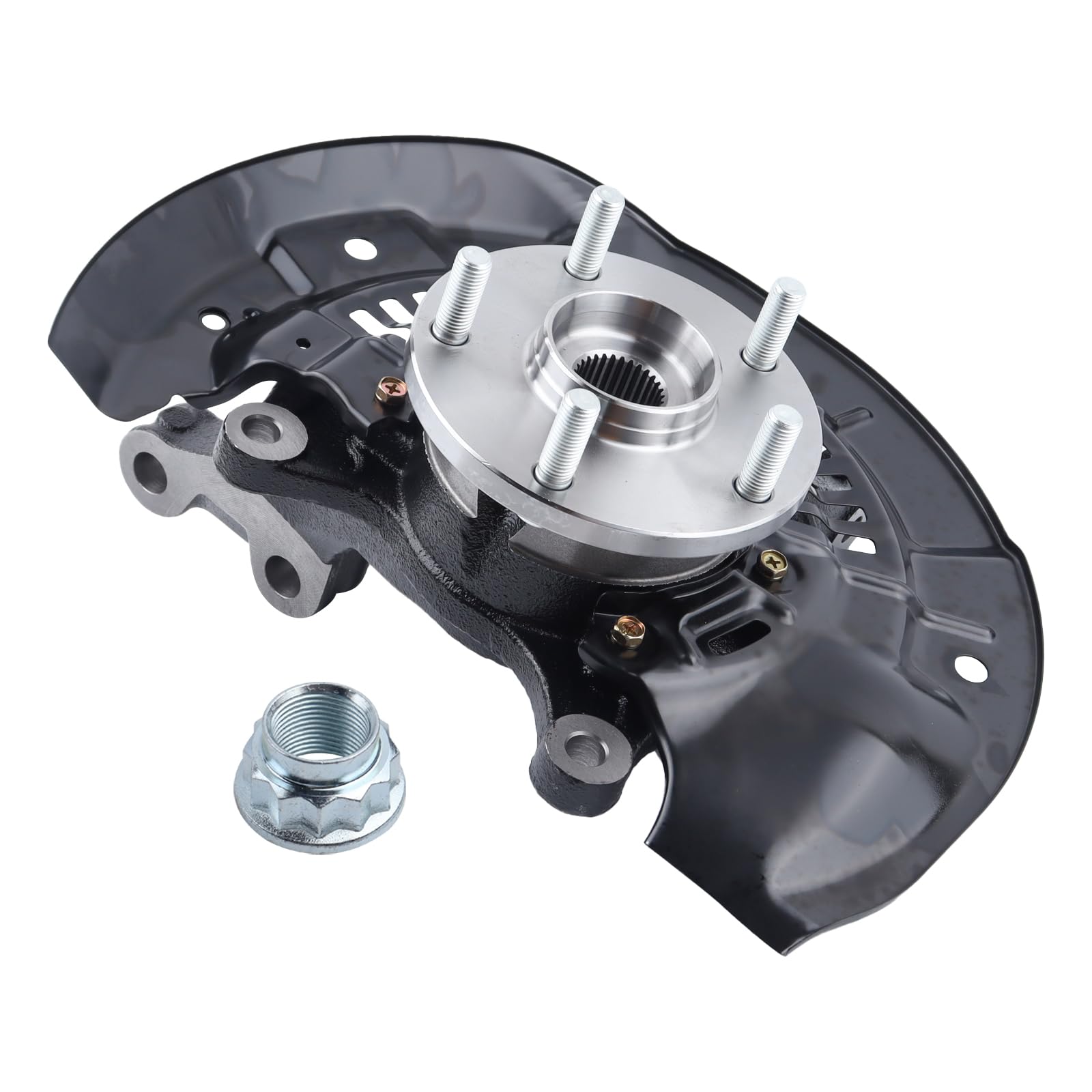 FEIDKS 698-431 Steering Knuckle & Wheel Hub Bearing Assembly - Compatible with 2011-2013 Toyota Sienna L4 2.7L & 2011-2017 Sienna V6 3.5L - Front Left/Driver Side Replacement Part - Perfect for Smooth Steering & Safe Driving