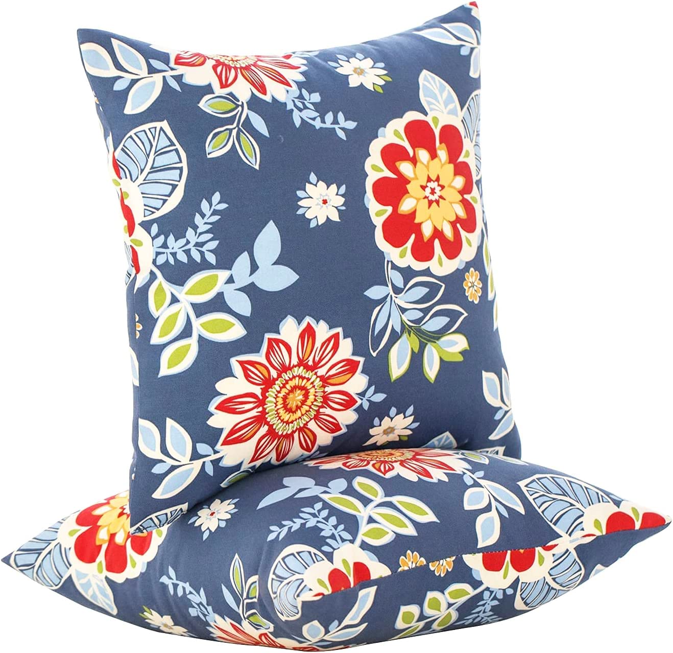 2 Pack Waterproof Outdoor Pillows 18x18 - JMGBird Decorative Throw Pillows for Patio, Couch & Bed