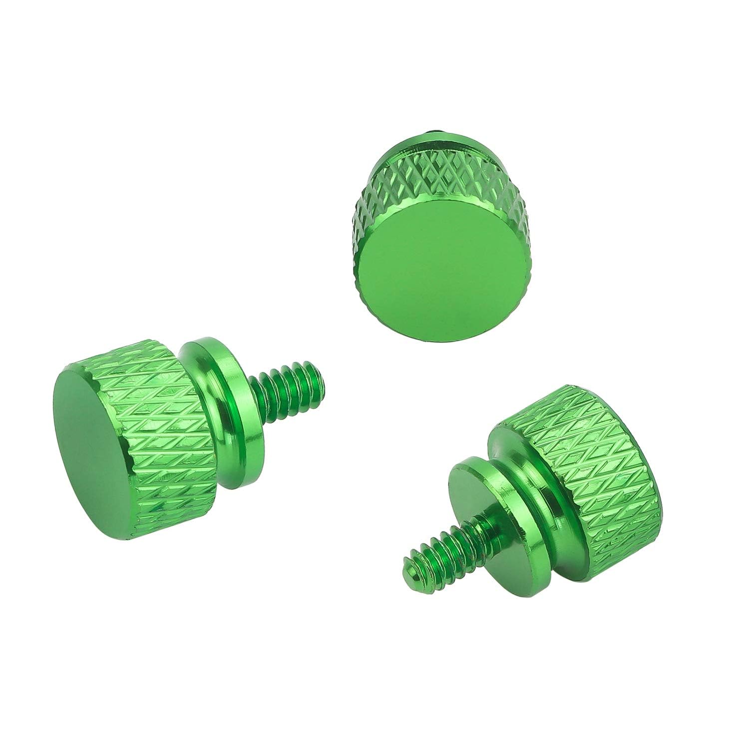 10Pcs 6-32 Thread Green Thumb Screws for PC Computer Case & Power Supply - Perfect for DIY PC Builds and Hardware Upgrades