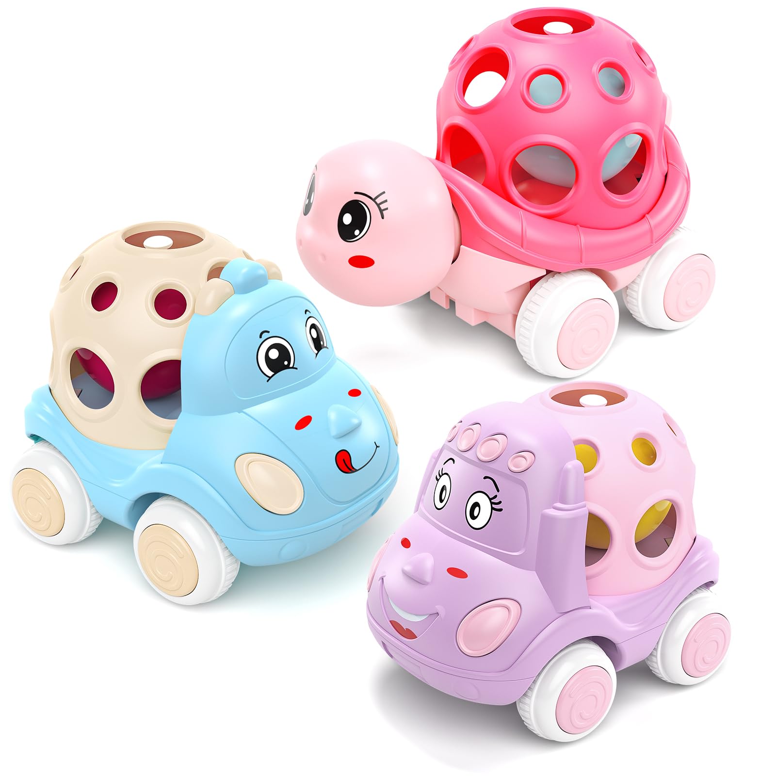 **Best Baby Girl Toys & Gifts – Push & Go Rattle Toy Car for Toddlers – Pink Car Truck for Easter, Birthday & Special Occasions – Perfect for Playtime & Early Learning**