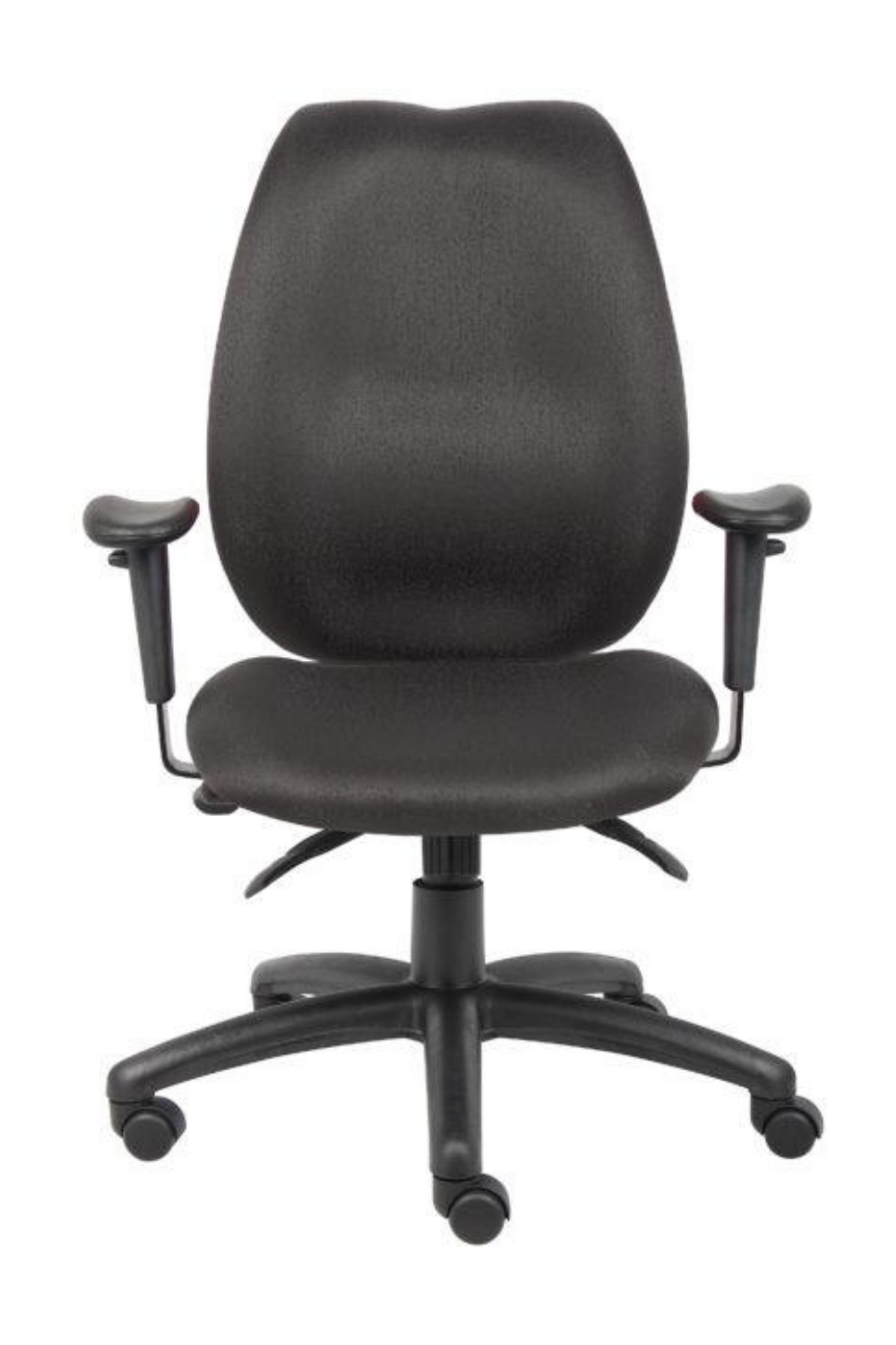 B1002 Ergonomic Black Office Chair with Adjustable Arms & Seat Slider - Premium Computer Desk Chair for Home & Office Workspaces