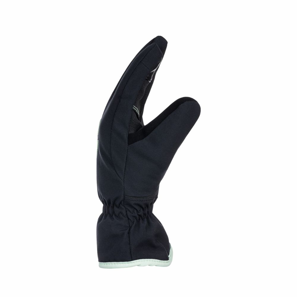 Roxy Freshfield Girls Ski Gloves for Kids Ages 8-16 - Waterproof & Warm Winter Gloves for Snowboarding & Skiing - Black - Perfect for Cold Weather Sports & Outdoor Activities