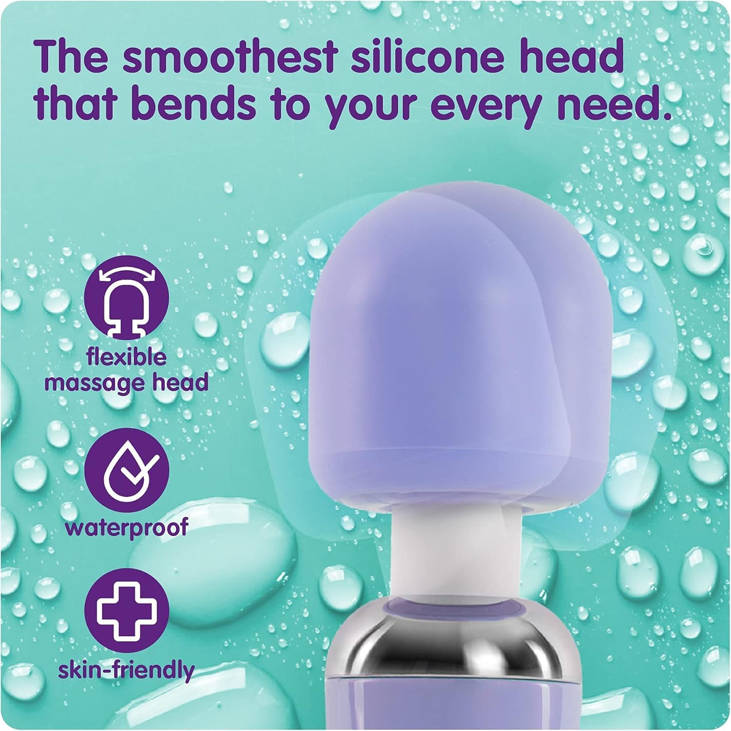 Oliver James Powerful Wand Massager - 20 Vibration Modes & 8 Speeds, Wireless G-Spot & Clitoral Stimulator, Waterproof Adult Sex Toy for Women - Perfect for Solo Play, Couples & Sensual Massage (Large, Purple)