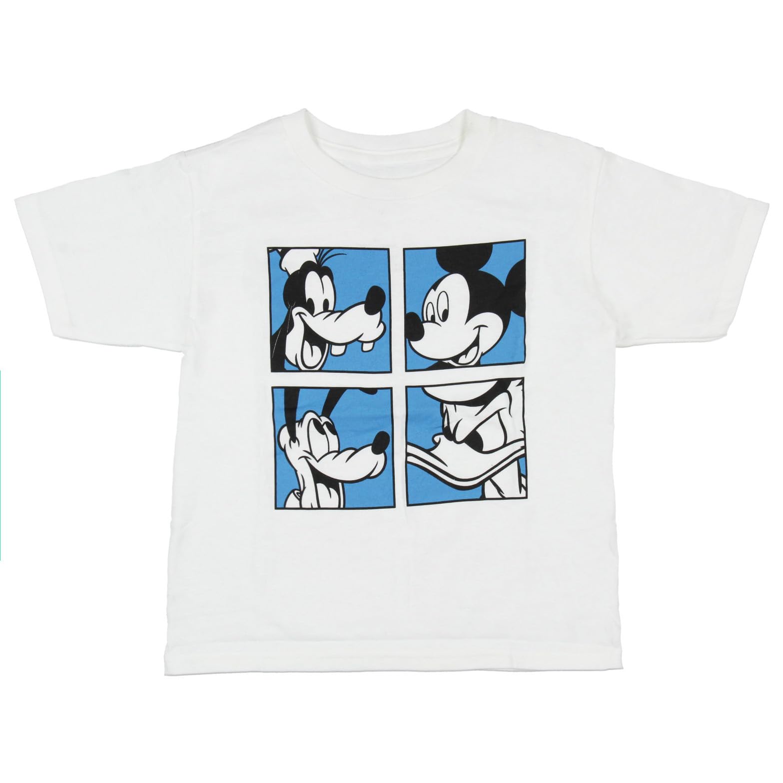 Disney Mickey Mouse T-Shirt for Toddler Boys - Mickey and Friends Graphic Cotton Tee (Small, White) - Perfect for Playdates, Birthday Parties & Casual Outings