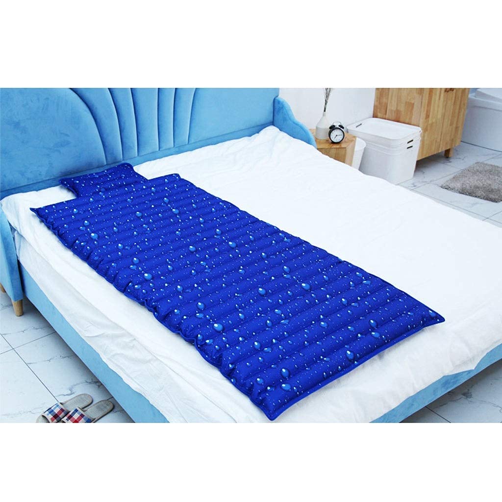Cooling Water Injection Ice Pad - Inflatable Summer Water Mattress for Home & Dormitory, 200x90cm, Portable Cooling Water Bed for Hot Weather (Color: Blue) - Perfect for Outdoor Picnics, Beach Trips & Summer Sleep Comfort