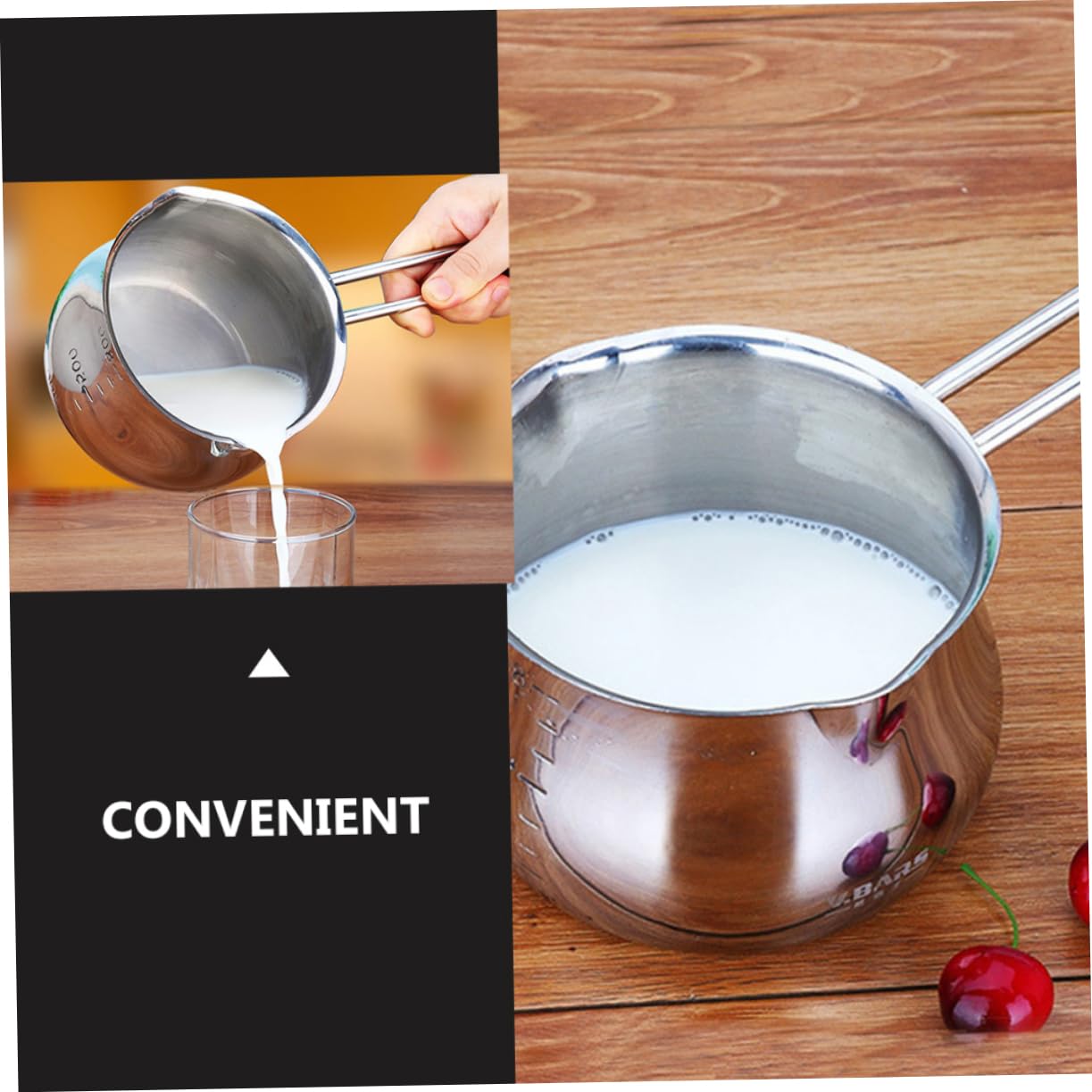 VOSAREA Electric Fondue Pot - Portable Chocolate Melter for Candy, Cheese, Butter & Caramel - Stainless Steel Dessert Maker - Perfect for Parties, Valentine's Day & Family Gatherings
