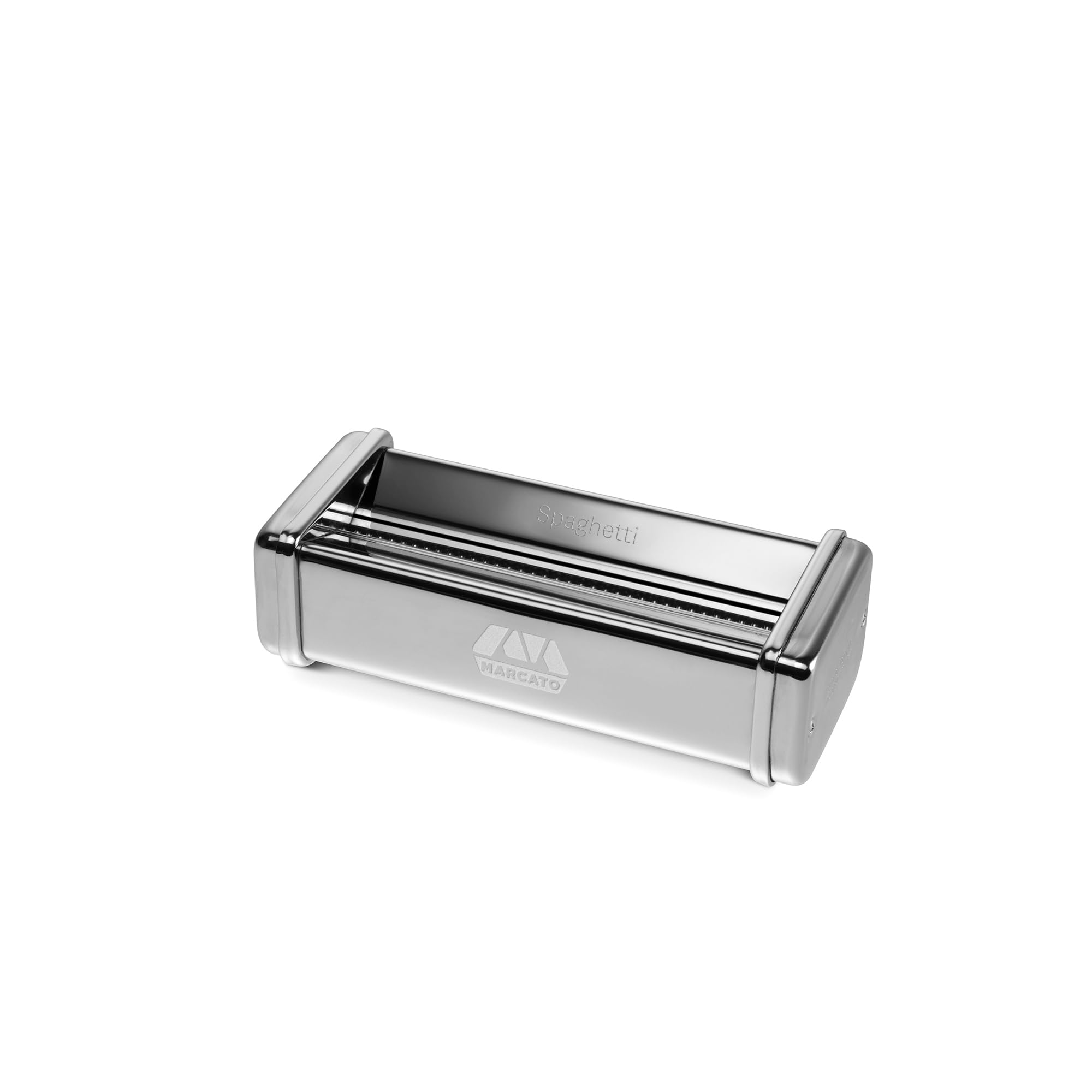 Marcato Made in Italy Fresca Pasta Maker Attachment - 18 x 9 x 5 cm Chrome Plated - Perfect for Homemade Pasta, Ravioli & Noodles - Kitchen & Restaurant Use