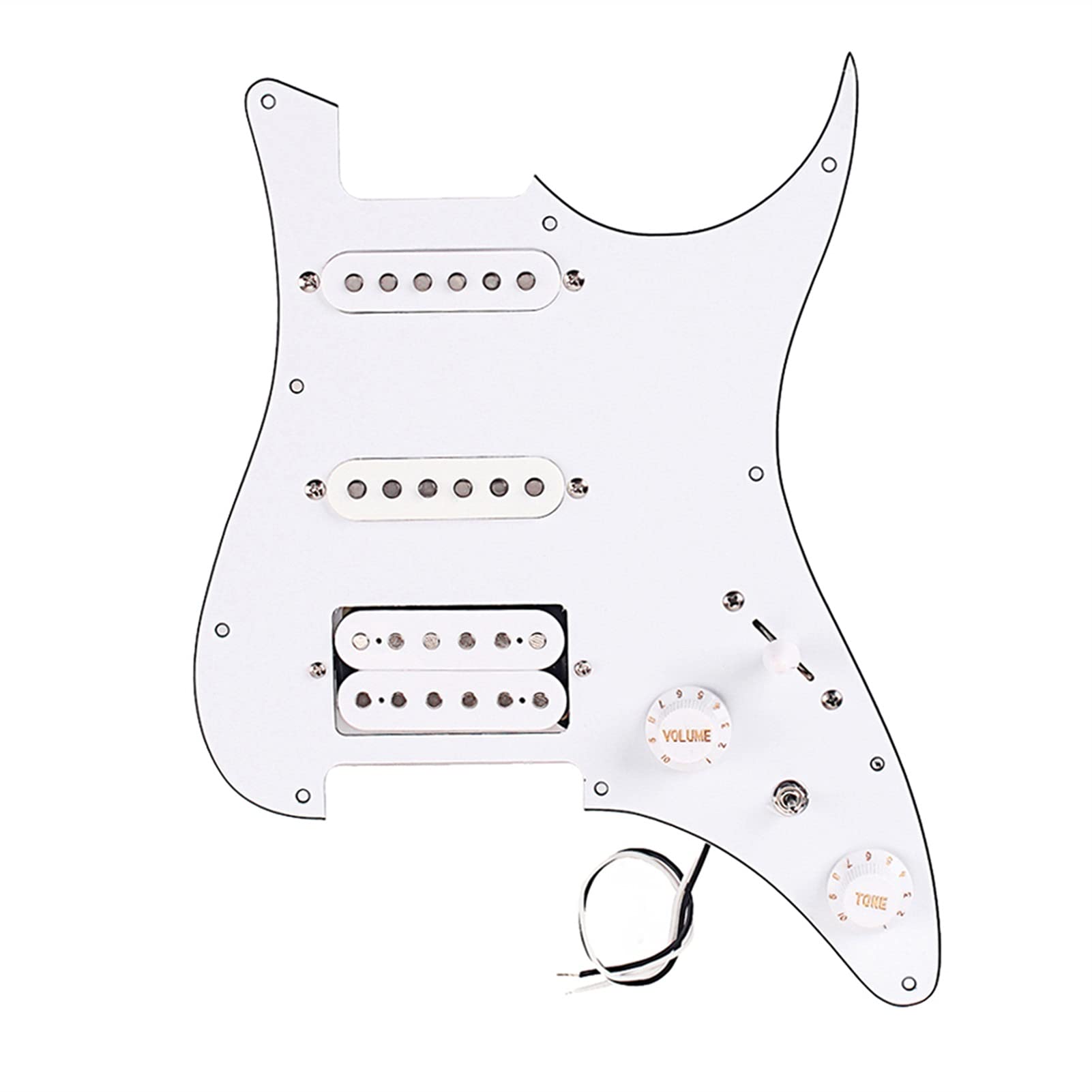 Pre-Wired Loaded Pickguard for Stratocaster - SSH Alnico Pickups - Ready to Install Electric Guitar Upgrade | Perfect for DIY Guitar Mods & Professional Setups