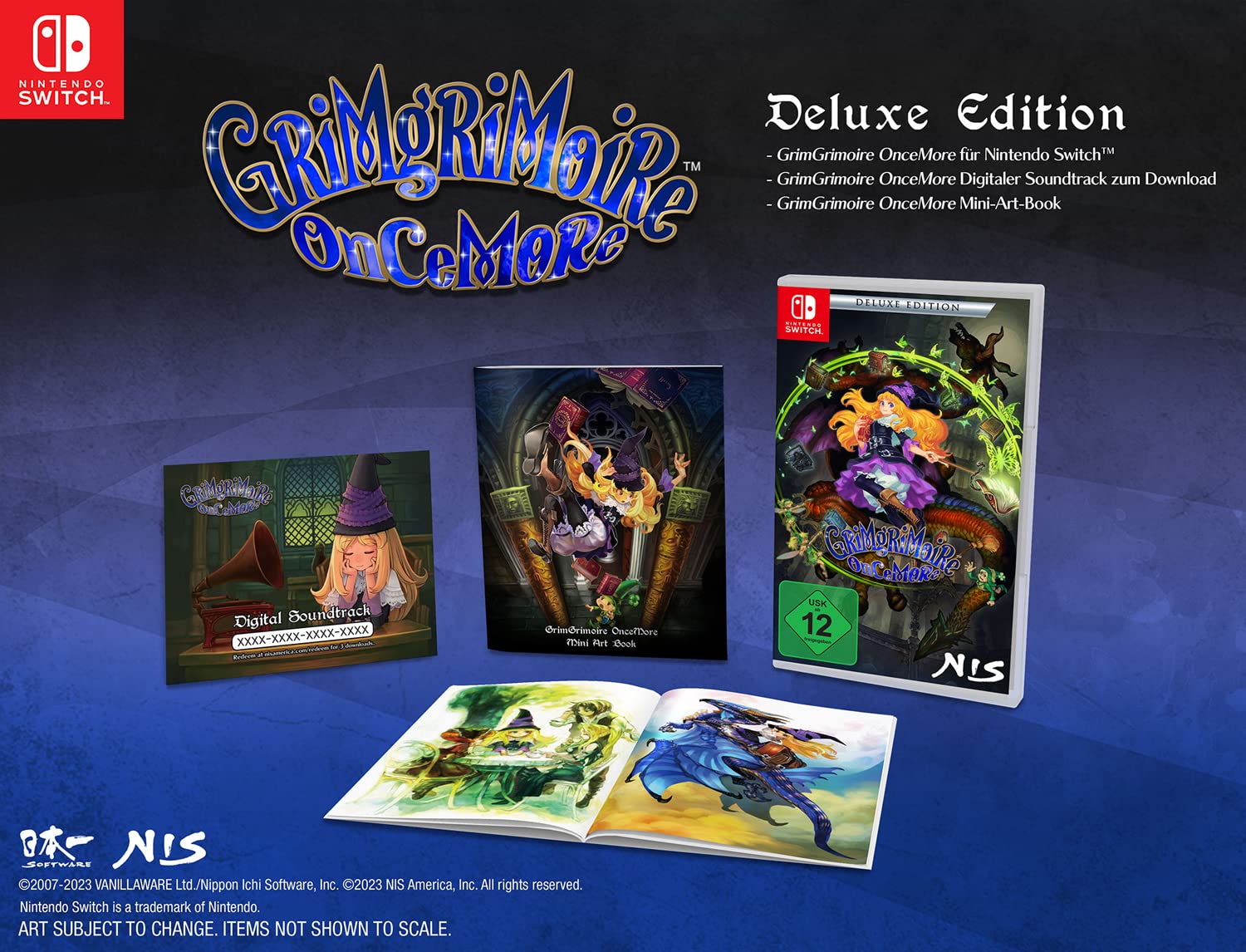 GrimGrimoire OnceMore - Deluxe Edition for Nintendo Switch | JRPG Fantasy Strategy Game | Perfect for Home Gaming & Travel Adventures