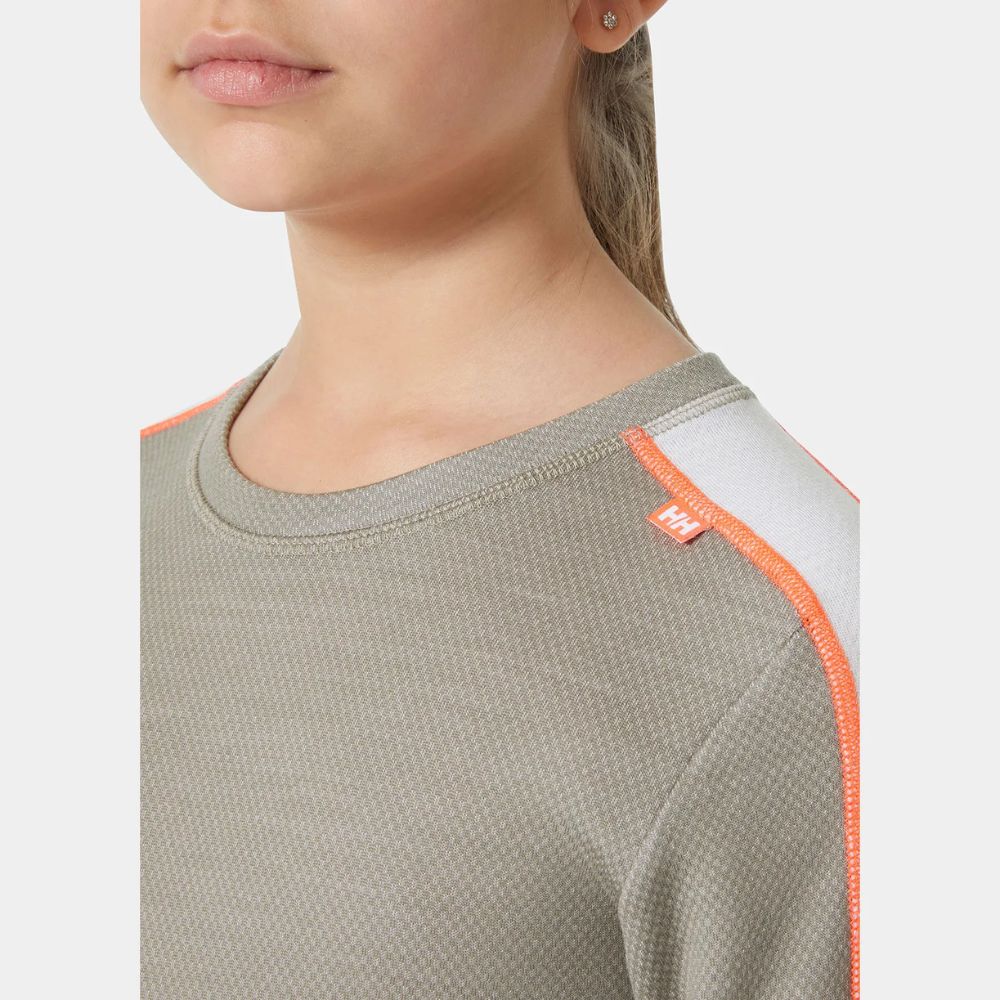 Helly Hansen Junior LIFA Merino Midweight Thermal Base Layer Set for Kids (15-16 Years) - Warm Winter Underwear for Skiing, Snowboarding & Outdoor Activities - Terrazzo Pattern