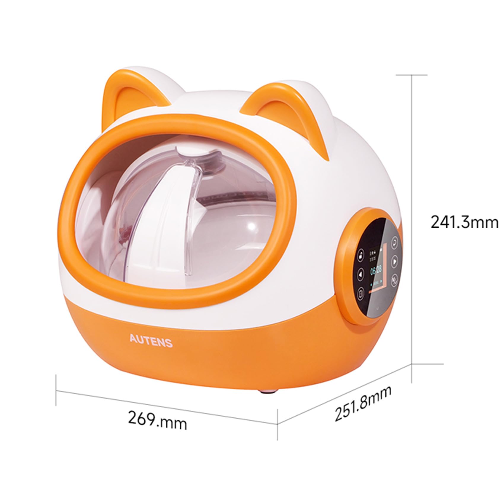 AUTENS RFID Automatic Cat Feeder - Smart Pet Food Dispenser for Cats & Small Dogs with Light Collar Tag - Separate Diet Control & Anti-Food Theft - Perfect for Multi-Pet Homes & Busy Pet Owners