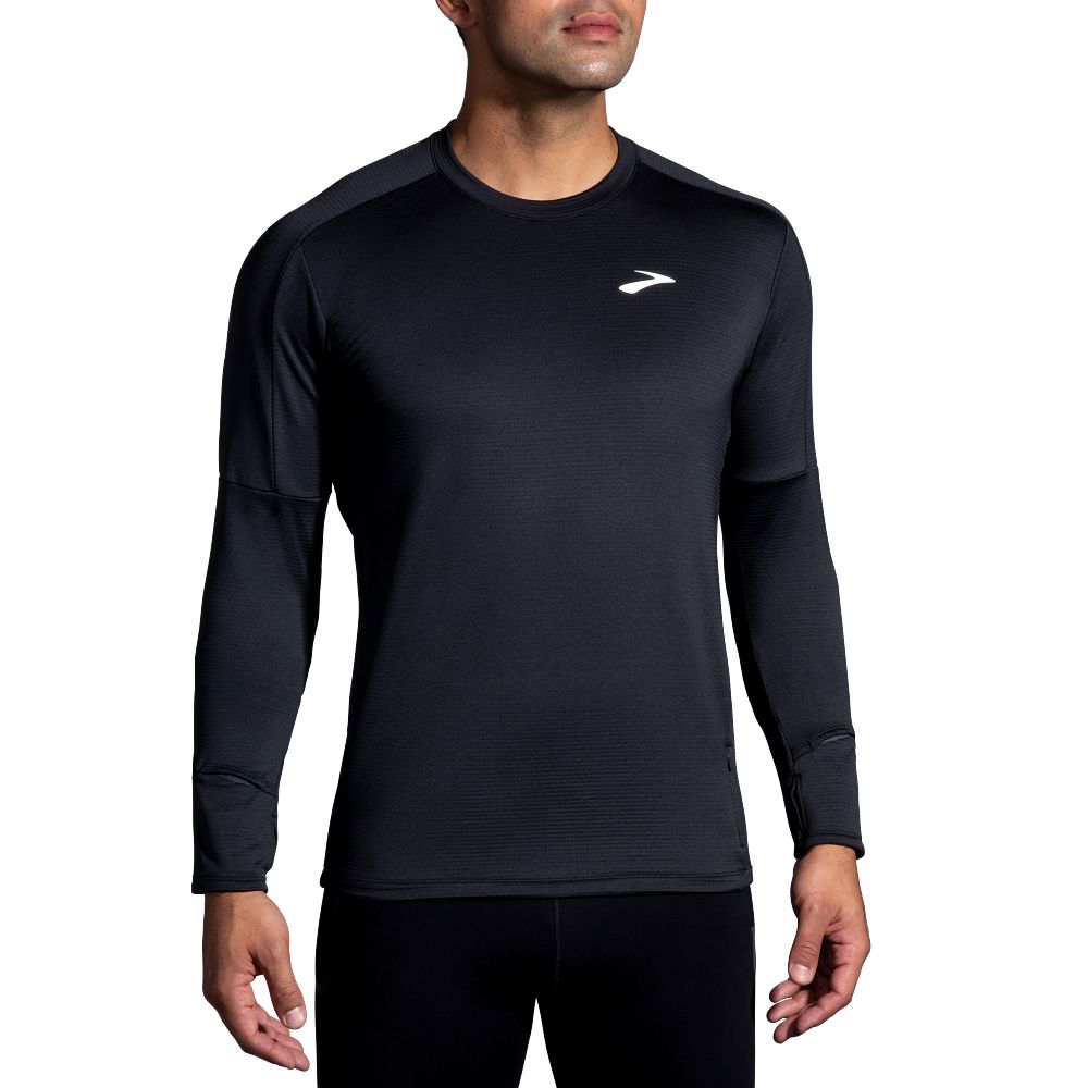 Brooks Notch 2.0 Thermal Long Sleeve Shirt for Men - Warm Winter Base Layer for Running, Hiking & Outdoor Activities