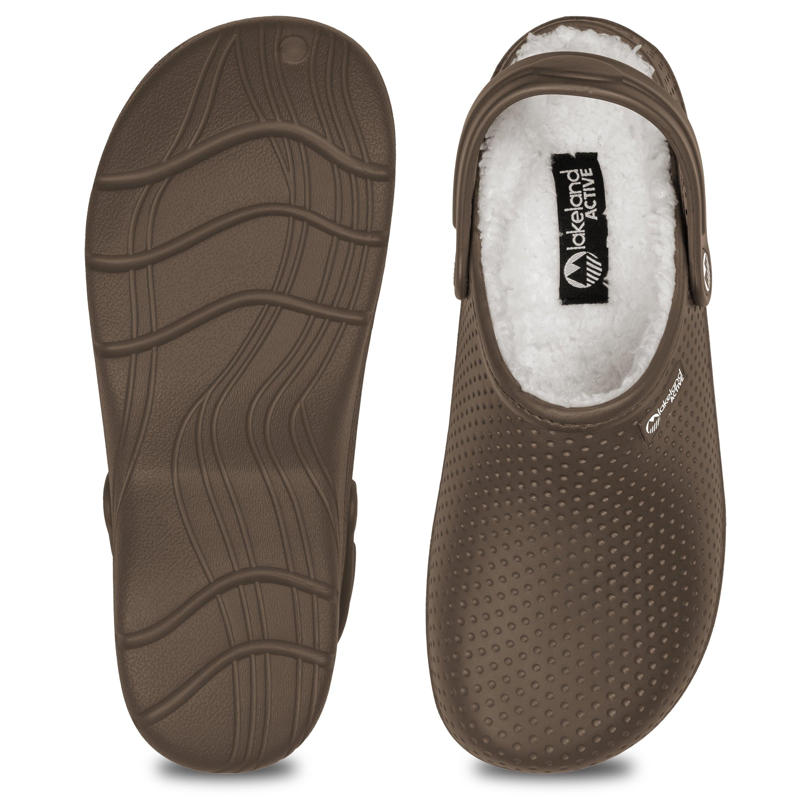 Men's Thermal Fleece Lined Dockray Clogs - Warm Winter House Shoes for Indoor & Outdoor Comfort - Perfect for Home, Garden, and Quick Errands