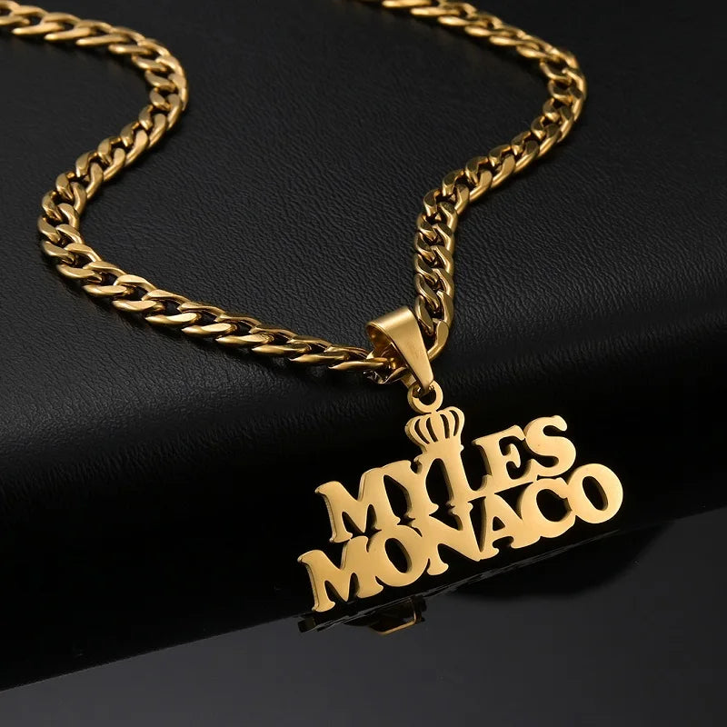 Personalized Crown Pendant Necklace for Women - Custom Name Initial Jewelry Gift for Birthday, Anniversary & Special Occasions | Perfect for Prom, Wedding & Everyday Elegance