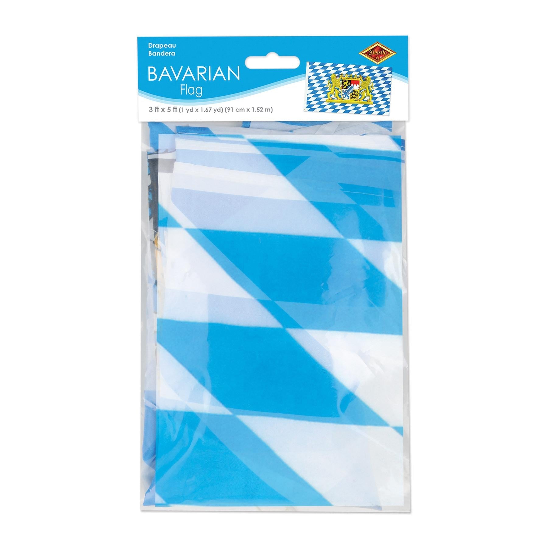 12 Pack Beistle Bavarian Oktoberfest Flags - German Beer Festival Decorations for Party, Home & Outdoor Celebrations