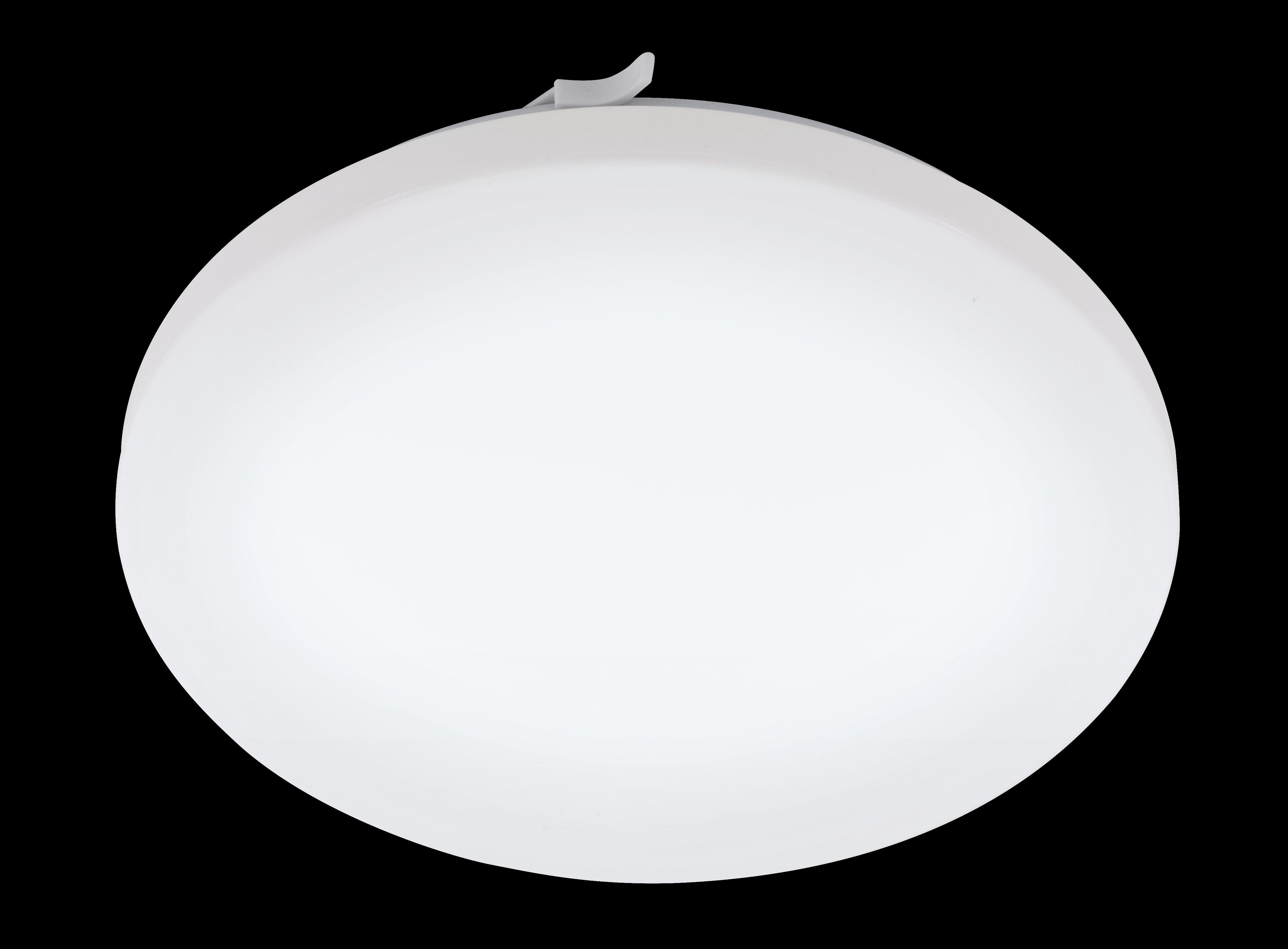 Eglo Frania IP44 LED Round Bathroom Ceiling Flush Light Fixture 33cm - Waterproof Dimmable Lighting for Bathroom, Shower & Spa Areas
