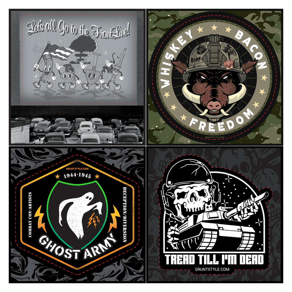 Grunt Style Sticker Club Subscription - Patriotic Military Stickers for Cars, Laptops & Gear | Monthly Sticker Pack for Veterans & Supporters | Perfect for DIY Projects, Gifts & Collecting