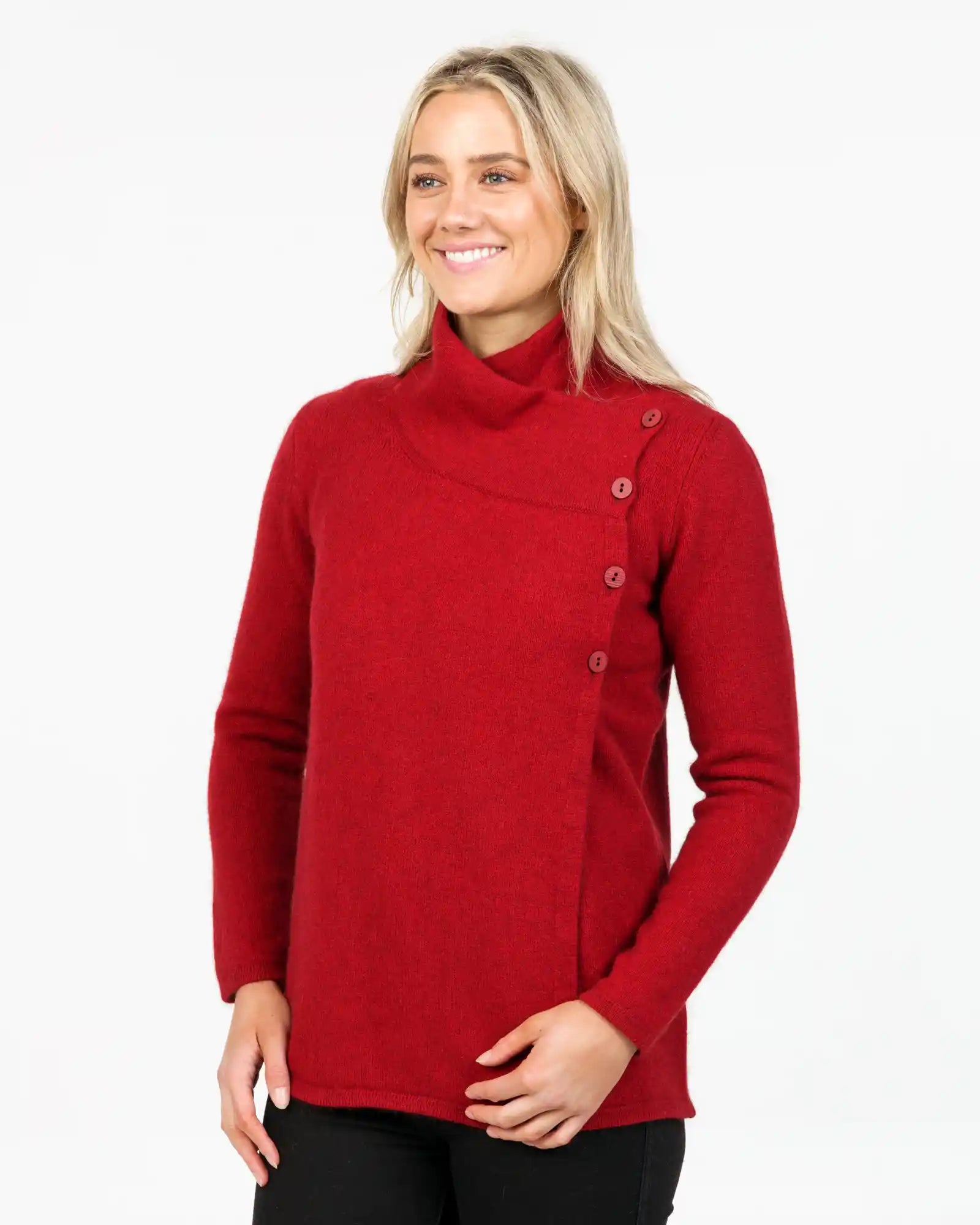 Berry Women's Asymmetric Possum Merino Jacket - Warm Winter Wool Coat for Outdoor Activities & Casual Wear | NS664
