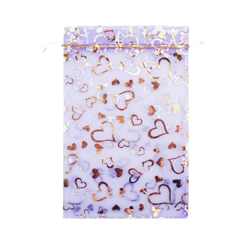 lilac gold heart