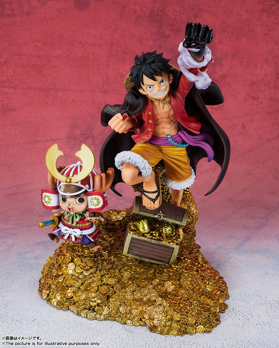 Bandai Spirits FiguartsZERO One Piece Monkey D. Luffy WT100 Commemorative Statue - Eiichiro Oda Illustration DAIKAIZOKU HYAKKEI Collectible Figure for Anime Fans & Display Collection | Perfect for Home Decor, Office Display, and Gift for One Piece Lovers
