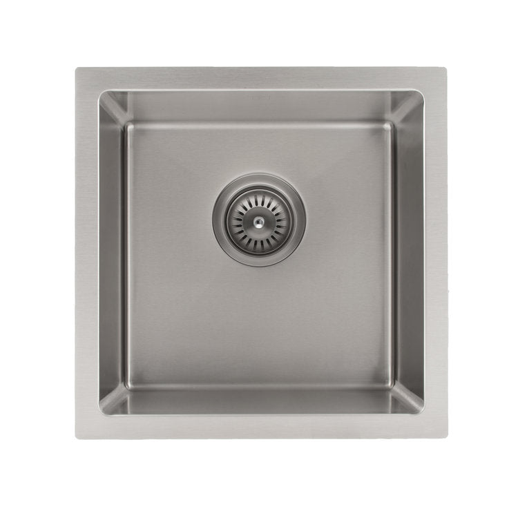 ZLINE Boreal 15-Inch Undermount Single Bowl Stainless Steel Kitchen Sink - SUS 15 - Perfect for Bar, Prep, and Small Space Kitchens