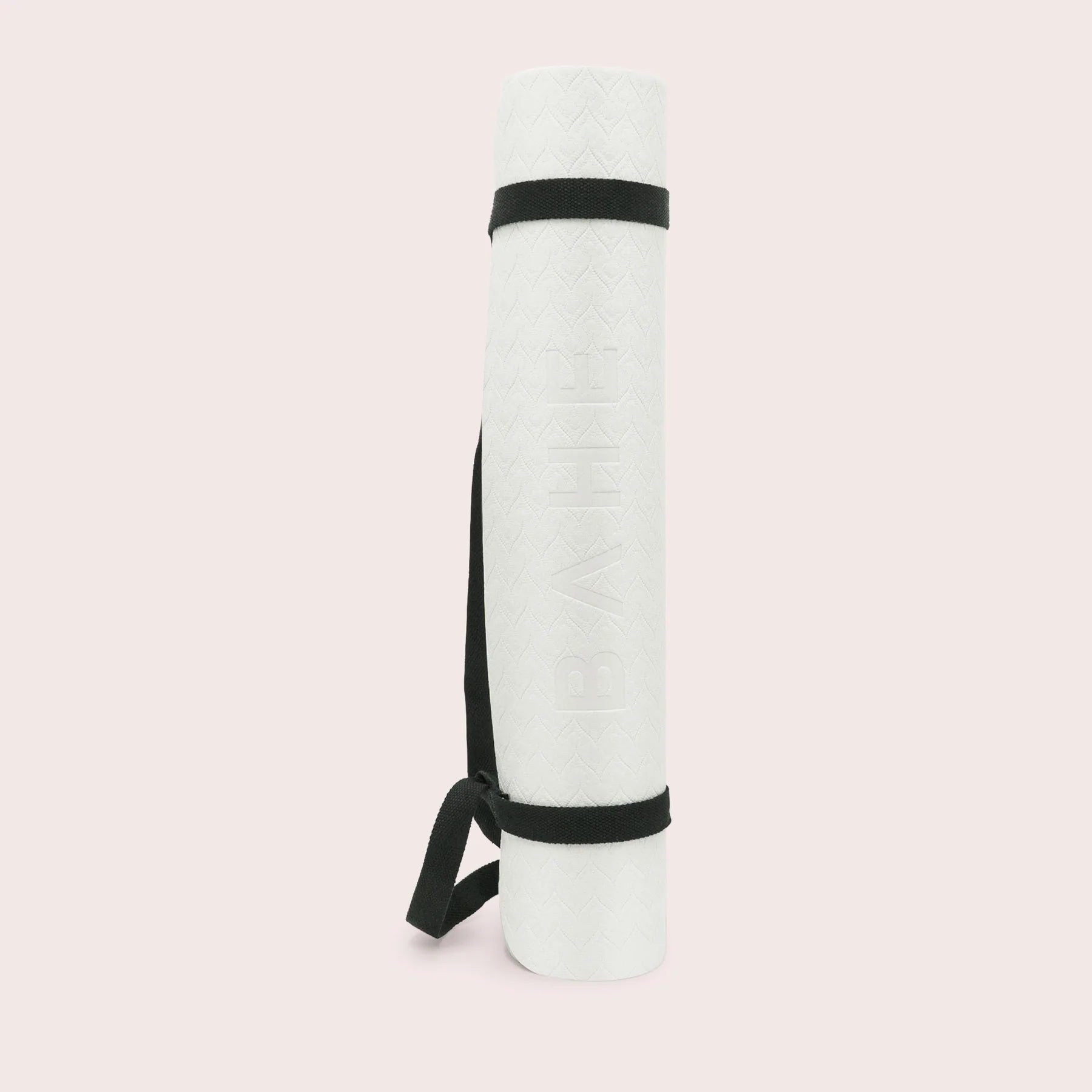 BAHE Premium Yoga Essentials Set - 5mm Non-Slip Yoga Mat, Foam Block, Medium Resistance Band & Tote Bag (Black/White) for Home Workouts, Studio Practice & Outdoor Yoga Sessions