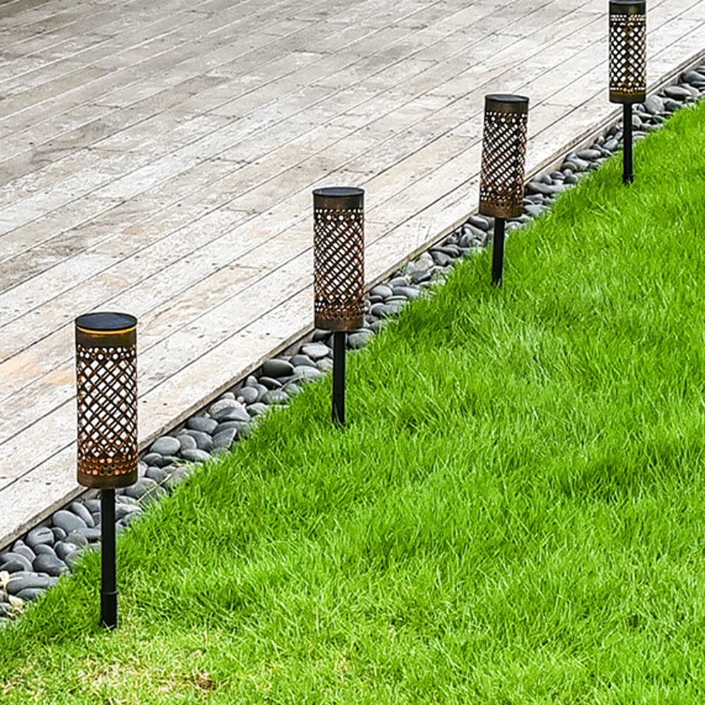 Solar Powered LED Landscape Lights - Waterproof Outdoor Floor Plug Lamp for Garden, Lawn, Villa, Deck & Pathway - ABS Solar Light for Terrace, Patio & Walkway Decoration