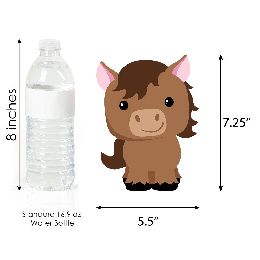 Farm Animal Decorations Set - 20 Piece Cow, Horse, Pig & Chicken Cutouts for DIY Baby Shower, Birthday Party Decor | Nursery Wall Art, Classroom Theme, Kids Room Decorations
