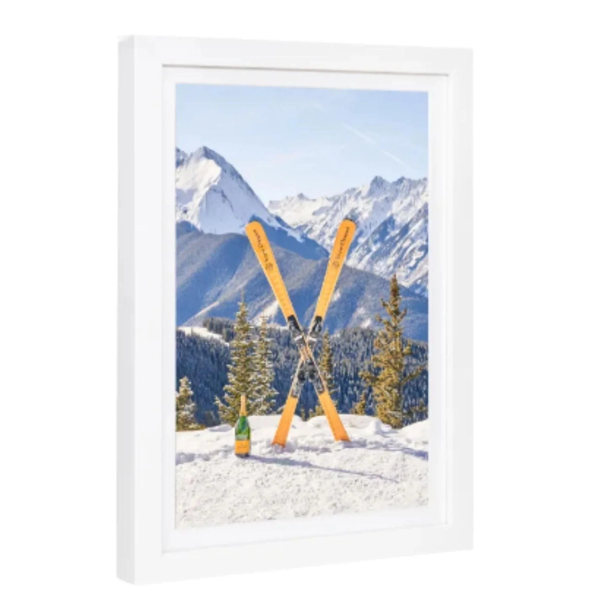 Veuve Clicquot Mini Framed Après Ski Print by Gray Malin - Perfect for Ski Lodge Decor & Winter Home Accents