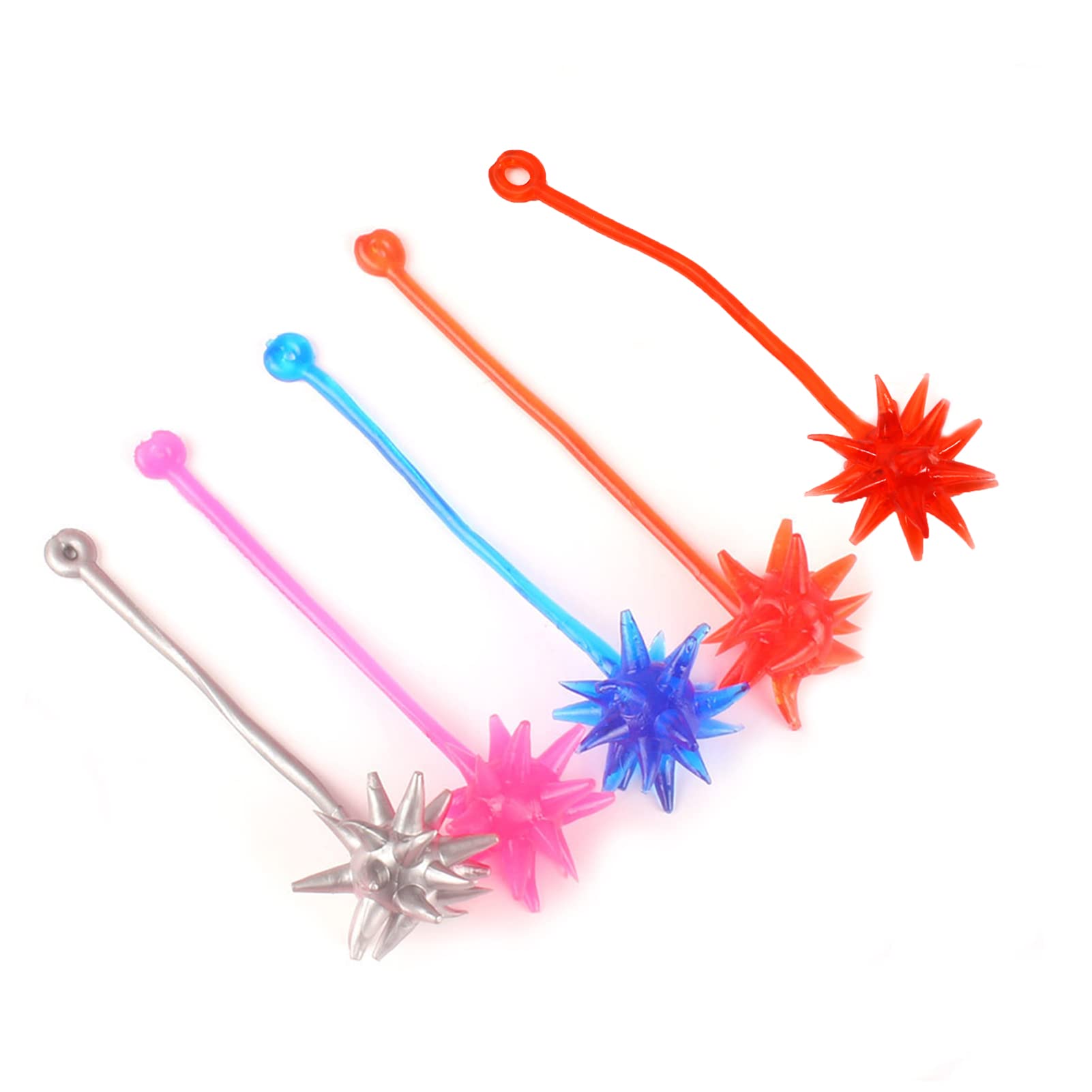 Stretchy Hammer Toys for Kids - 5 Pack Sticky Stress Relief Party Favors - Fun Interactive Sensory Toys for Birthday Gifts, Classroom Rewards & Playtime Activities