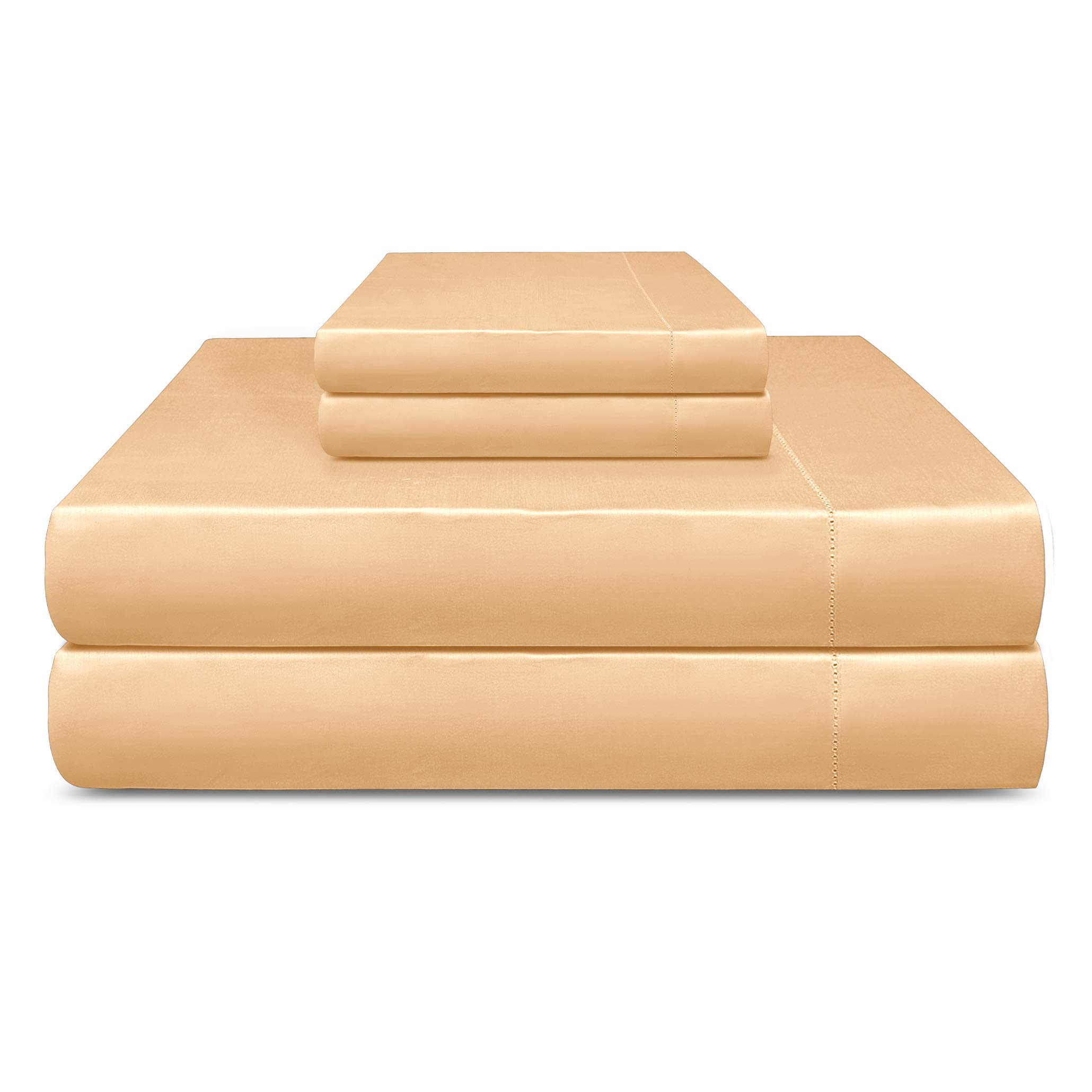 Luxury 800 Thread Count 100% Cotton King Size Bed Sheets Set - Extra-Long Staple Sateen Weave with 18