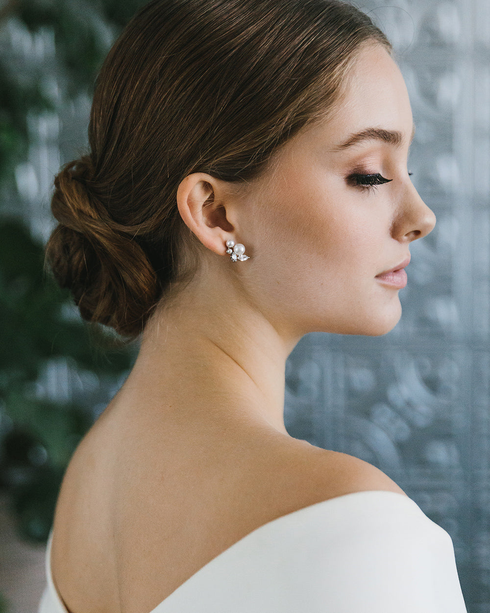 Liza Pearl Stud Earrings for Women - 14K Gold Plated Genuine Pearl Earrings - Classic Round Stud Earrings for Daily Wear, Gift Giving & Special Occasions