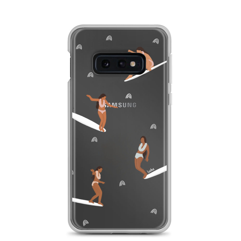 He'e Nalu Clear Protective Case for Samsung Galaxy - Slim Scratch-Resistant Cover for Everyday Use, Travel & Outdoor Activities