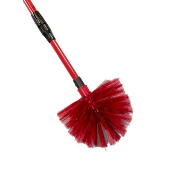 Extendable Crystalwhite Domed Cobweb Duster Broom - Long Reach Ceiling & High Wall Cleaner for Home, Garage, and Hard-to-Reach Areas