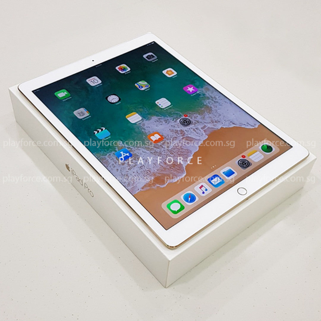 Apple iPad Pro 12.9-inch 1st Generation (128GB, WiFi + Cellular, Gold) - Perfect for Business, Creative Work & Entertainment
