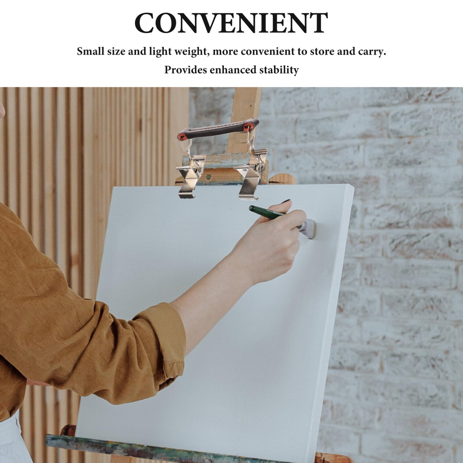Premium Stainless Steel Wet Canvas Clips for Oil Painting - Heavy Duty Metal Frame Dividers & Picture Holders - Perfect for Artists, Studios & Outdoor Painting (Set of 12) - Ideal for Easels, Canvases & Artwork Organization
