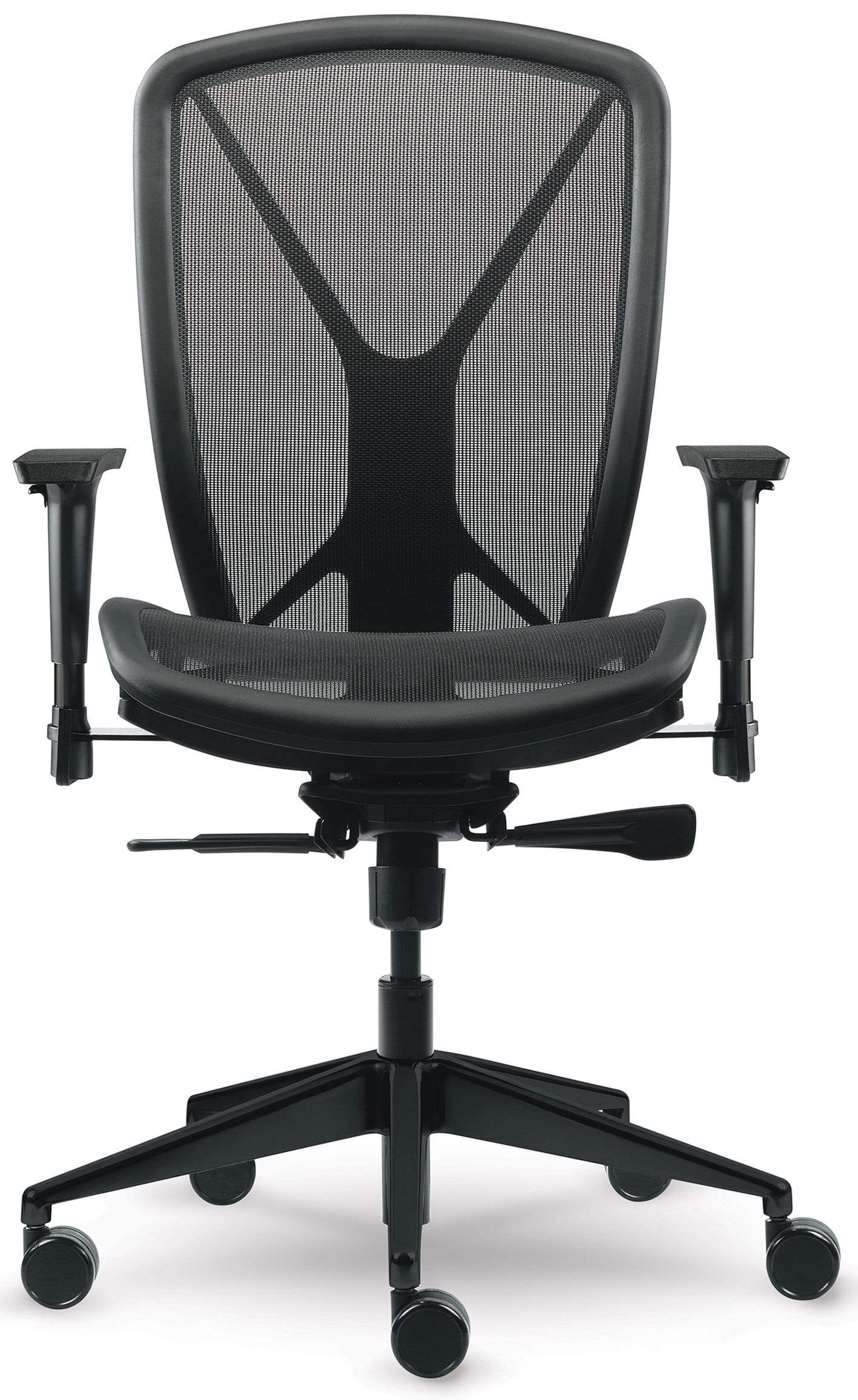 Allseating Fluid Premium Mesh Desk Chair [81040] - Ergonomic Office Chair for Home & Work, Adjustable Height & Lumbar Support - Perfect for Long Hours Sitting & Computer Work