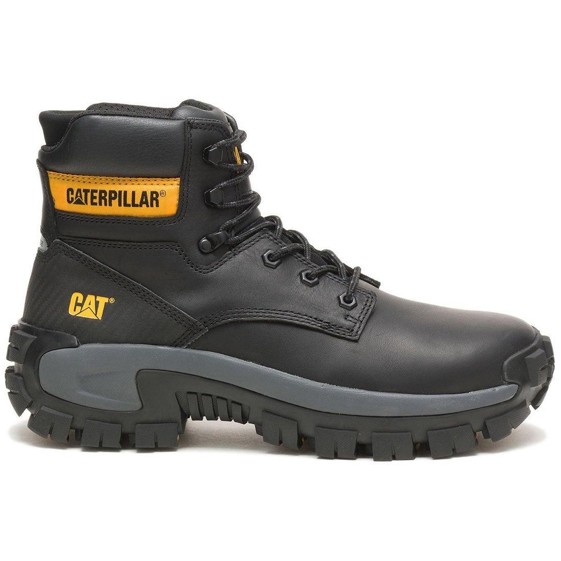 Invader Hi Steel Toe Work Boots for Men - Black Safety Shoes for Construction, Warehouse & Industrial Work - OSHA Compliant Protective Footwear