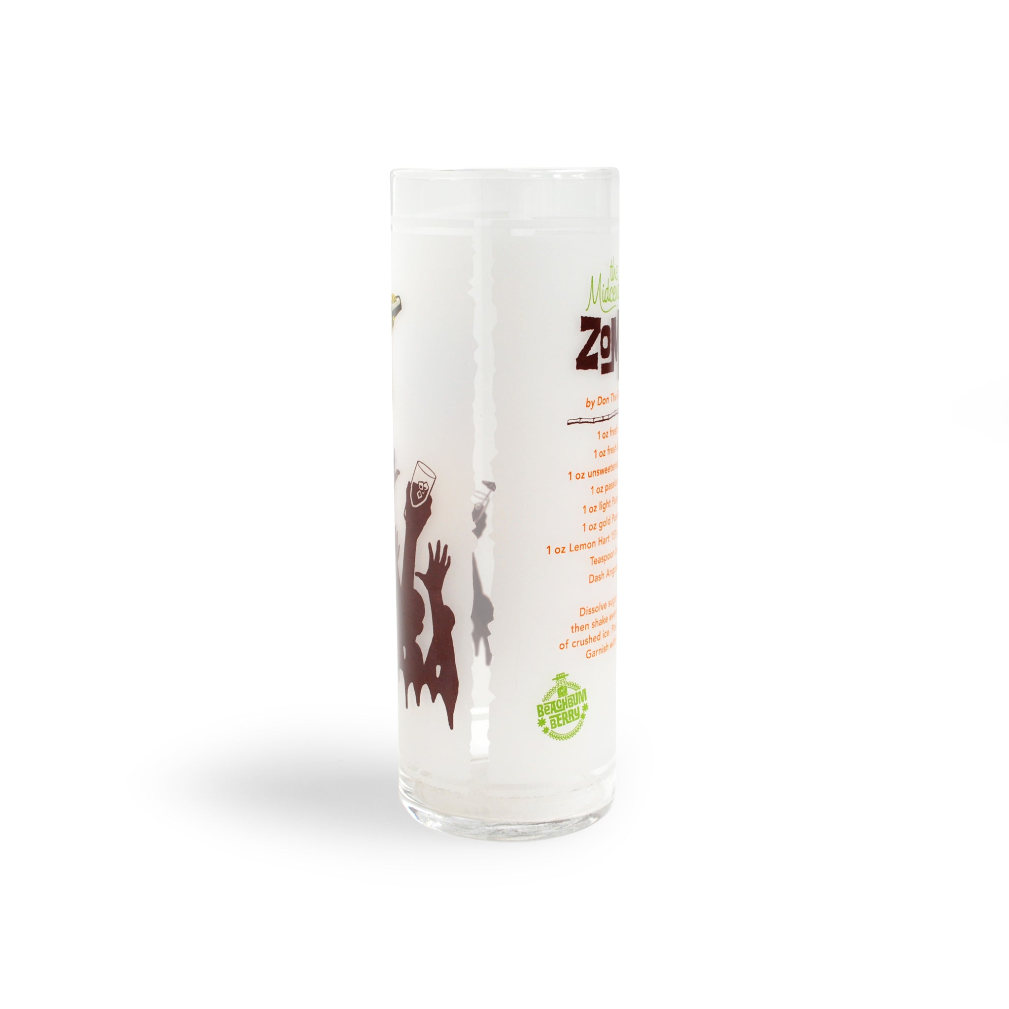 BEACHBUM BERRY Zombie Glass - 15oz (450ml) Tiki Bar Drinking Cup - Set of 24 for Tropical Cocktails, Beach Parties & Themed Events