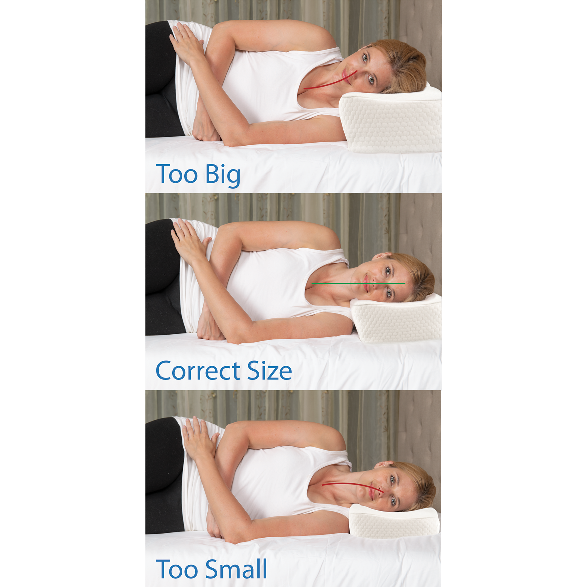 Therapeutica Orthopedic Sleeping Pillow for Neck Pain Relief - Memory Foam Support Pillow for Side, Back & Stomach Sleepers - Perfect for Home, Travel & Post-Surgery Recovery