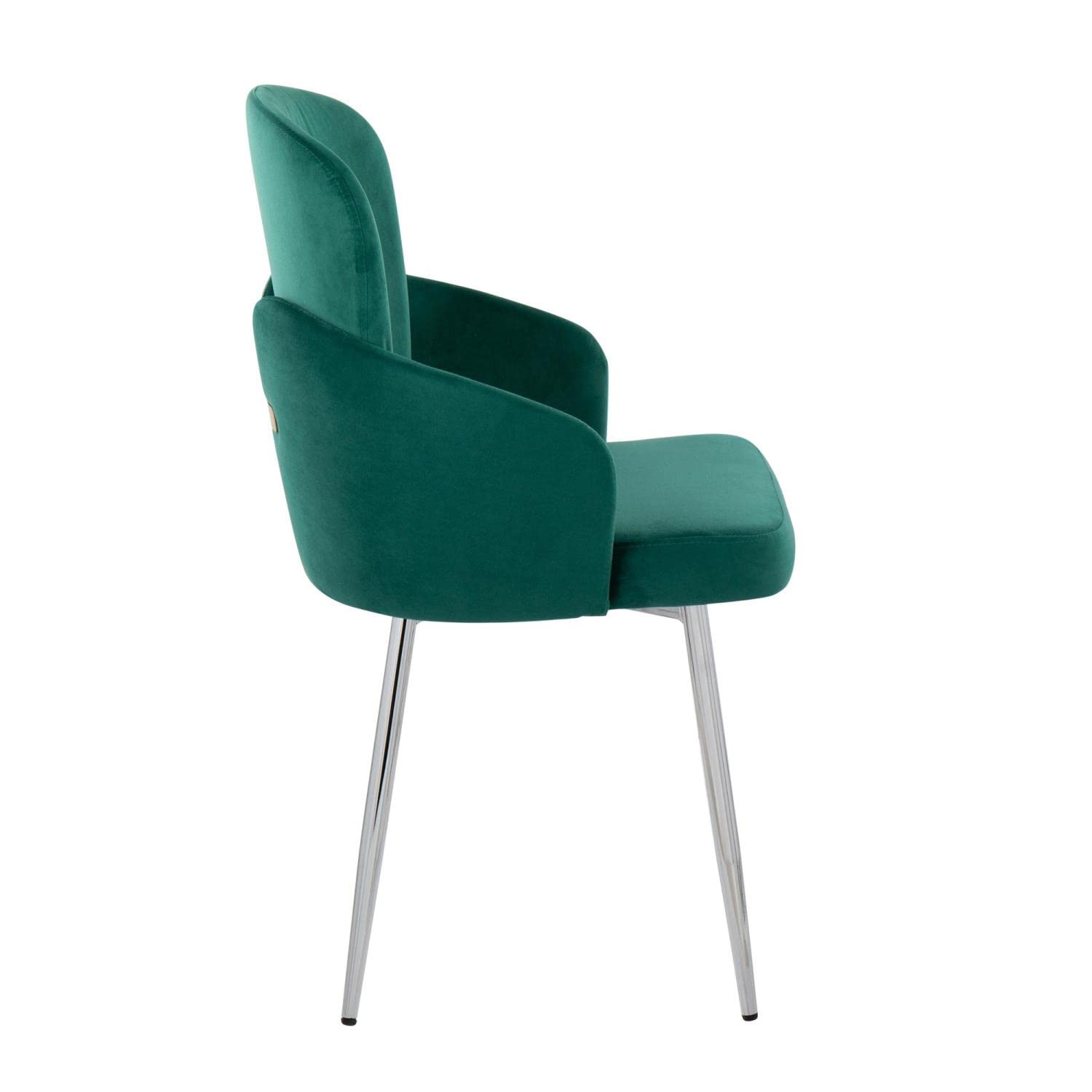 LumiSource Dahlia Upholstered Dining Chairs Set of 2 - Modern Kitchen Chairs for Dining Table | Perfect for Small Spaces, Breakfast Nooks & Contemporary Dining Rooms